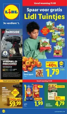 Spaar voor gratis Lidl Tuintjes van 31 augustus tot 6 september 2026 - Folder pagina 1