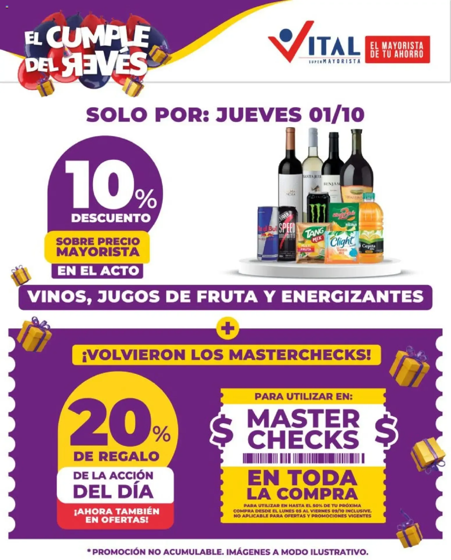 Ofertas de Vital Supermayorista - El Cumple del Revés 1 de octubre al 1 de octubre 2027 - Página 2 del catálogo