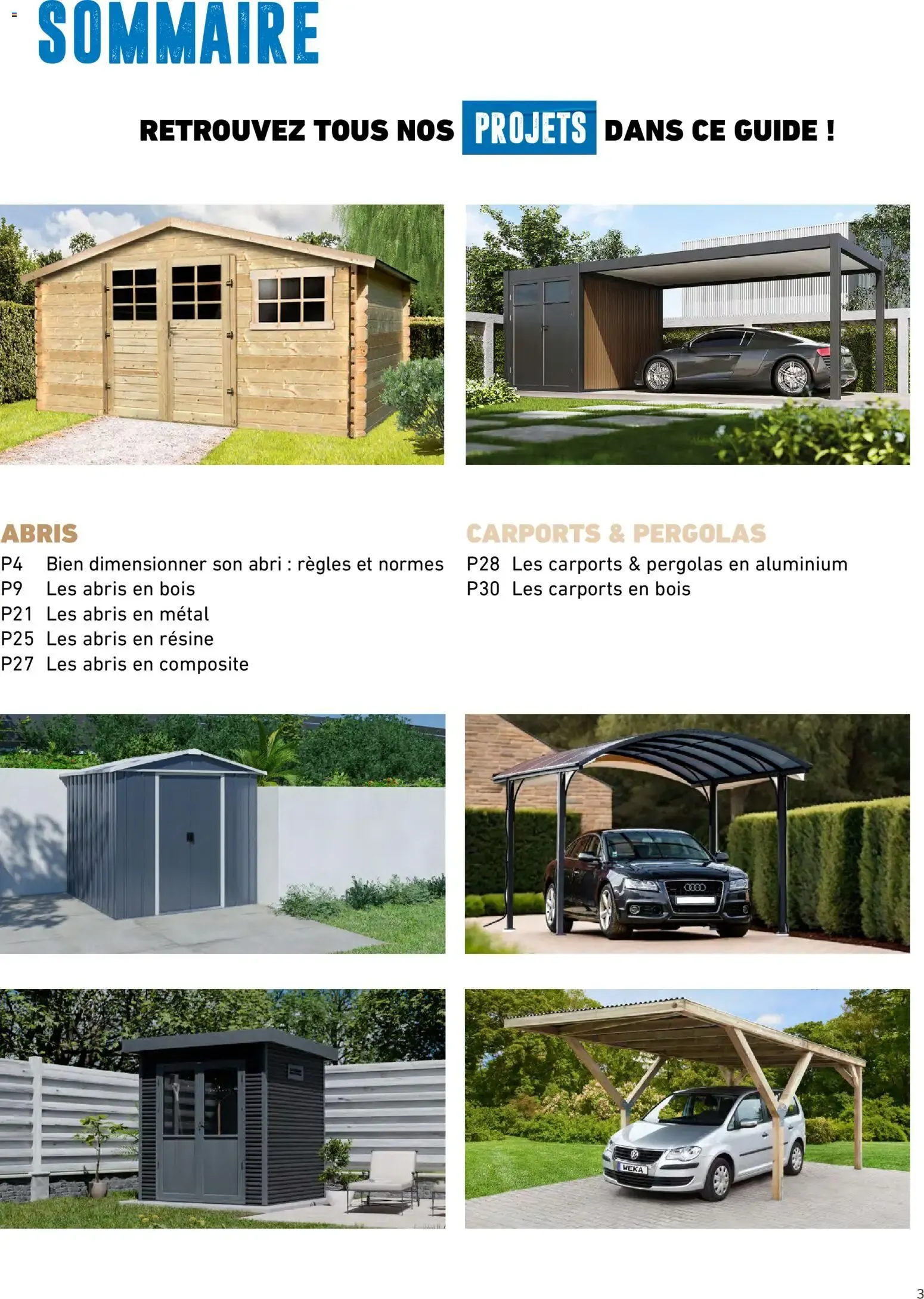 Brico Cash Catalogue abris & carports à partir du 19/08/2026 - promo en ligne du 19 août au 31 décembre 2026 - Catalogue page 3