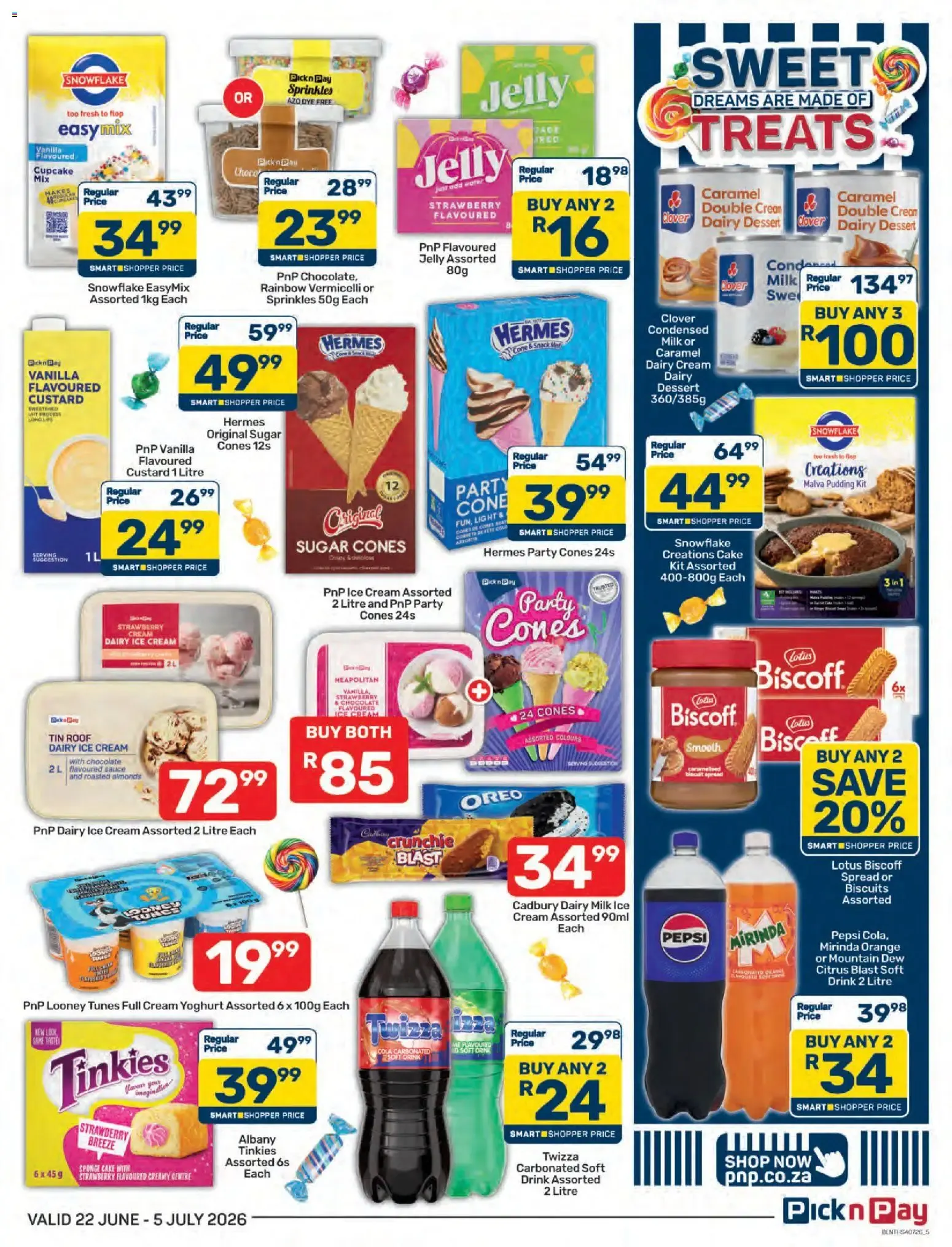 Pick n Pay - Sweets & Treats Specials (22/06/2026 - 05/07/2026) Online from 22 June to 5 July 2026 - Catalogue Page 5