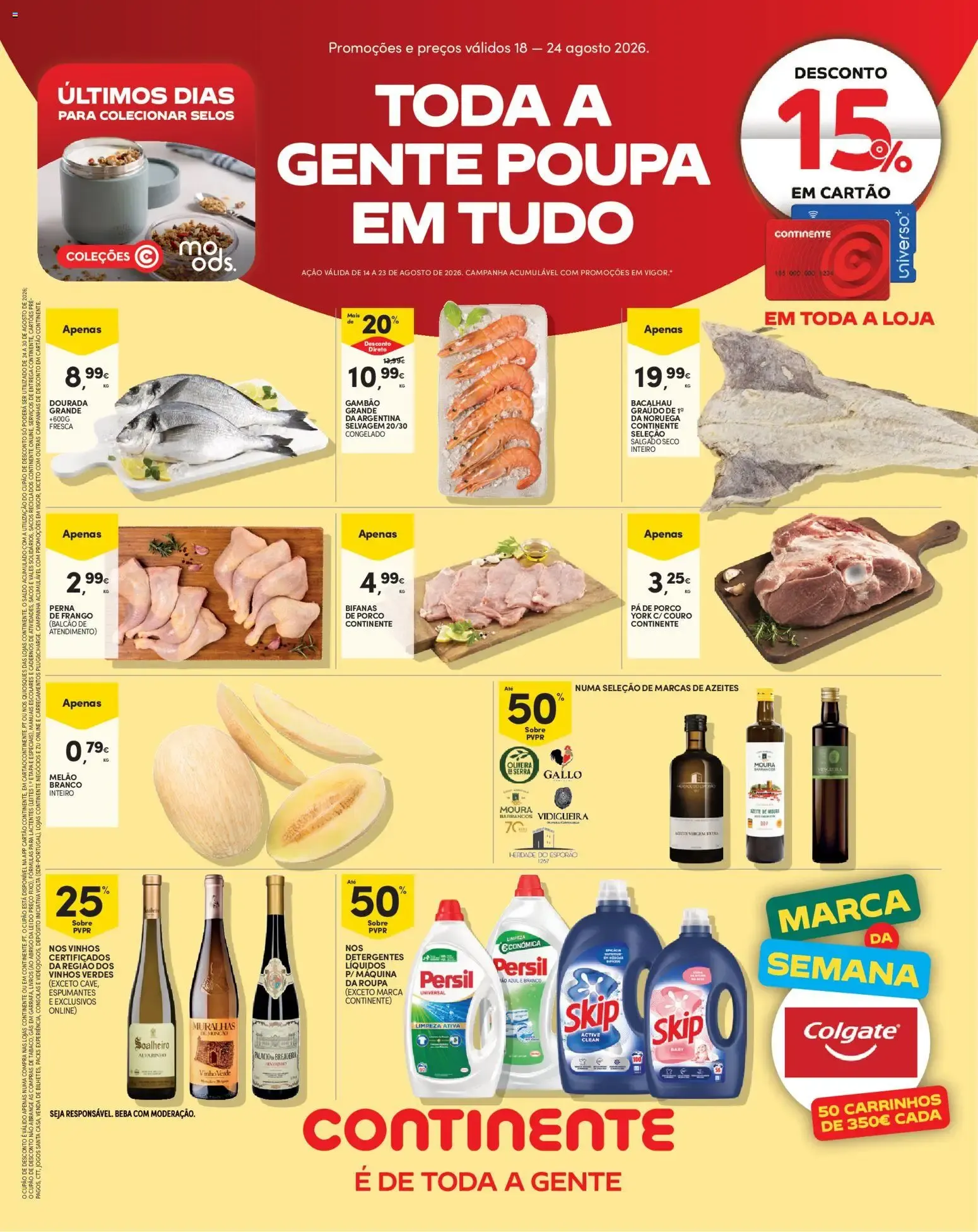 Folheto Toda a Gente Poupa em Tudo de 18 de agosto até 24 de agosto 2026 - Pagina 1