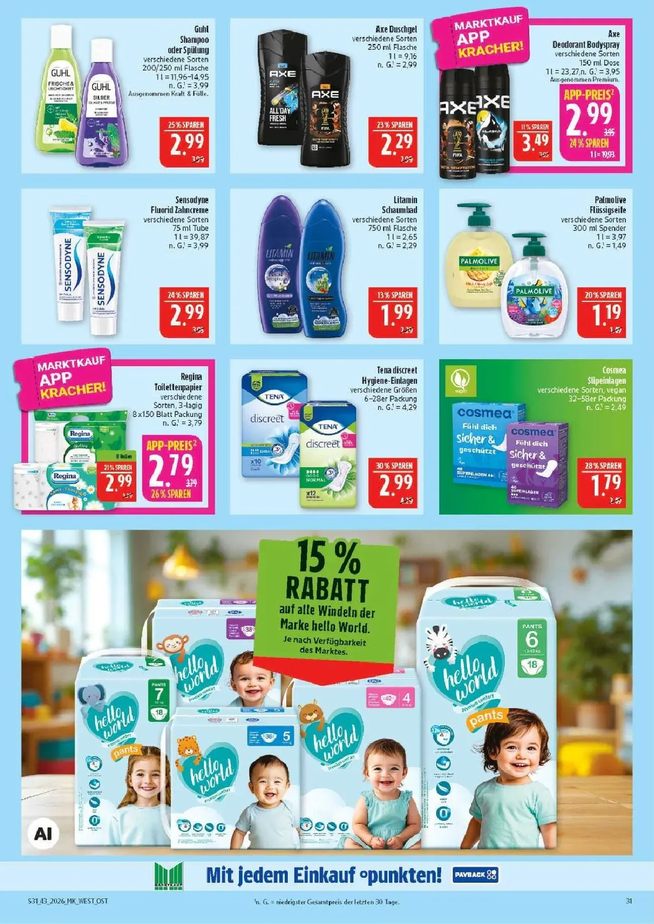 Marktkauf App: Scannen & Clever Sparen von 19. Oktober bis 24. Oktober 2026 - Prospekt seite 31
