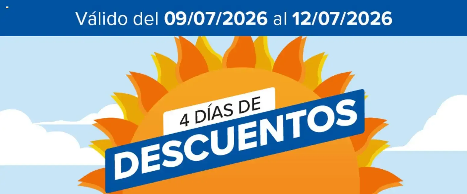Catálogo de 4 DÍAS DE DESCUENTOS 9 de julio al 12 de julio 2026 - Página 1