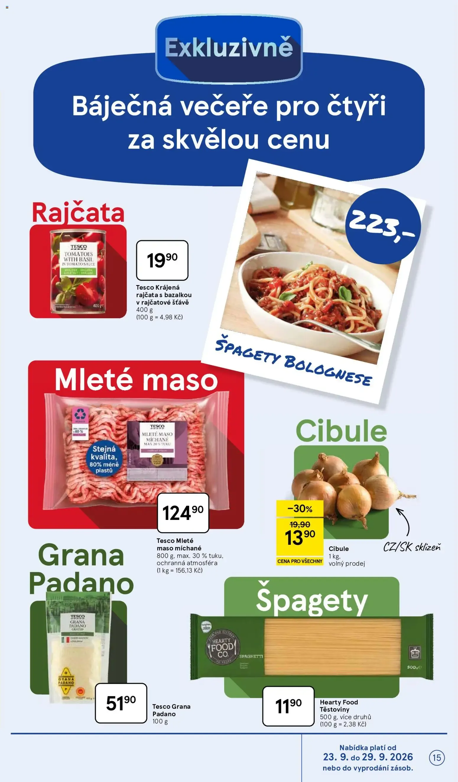 Tesco: Naše nejlepší nabídky týdne - 23. září 29. září 2026 - Page 15