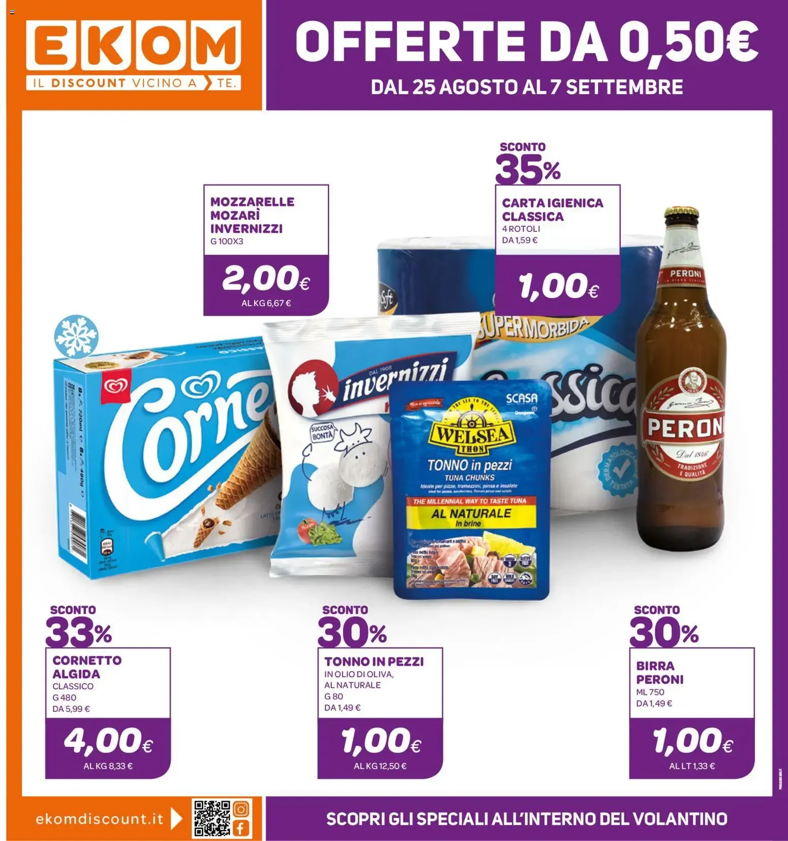 Ekom volantino dal 25/08/2026 - online Offerte da 25 agosto a 7 settembre di 2026 - Pagina del volantino 1