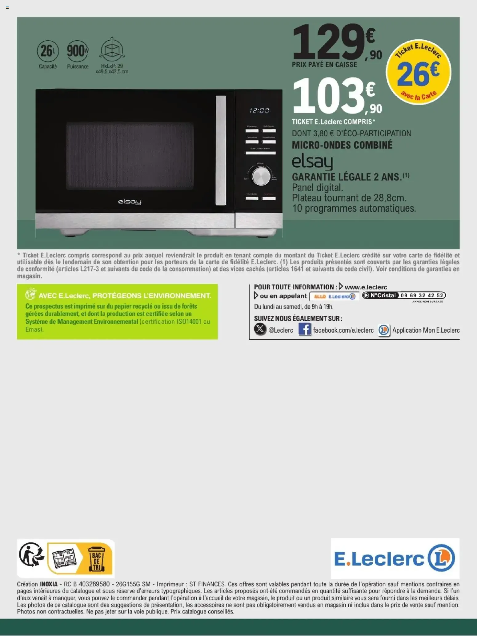 Catalogue E.Leclerc du 13/10/2026 | Nouveau promo prospectus du 13 octobre au 24 octobre 2026 - Catalogue page 12