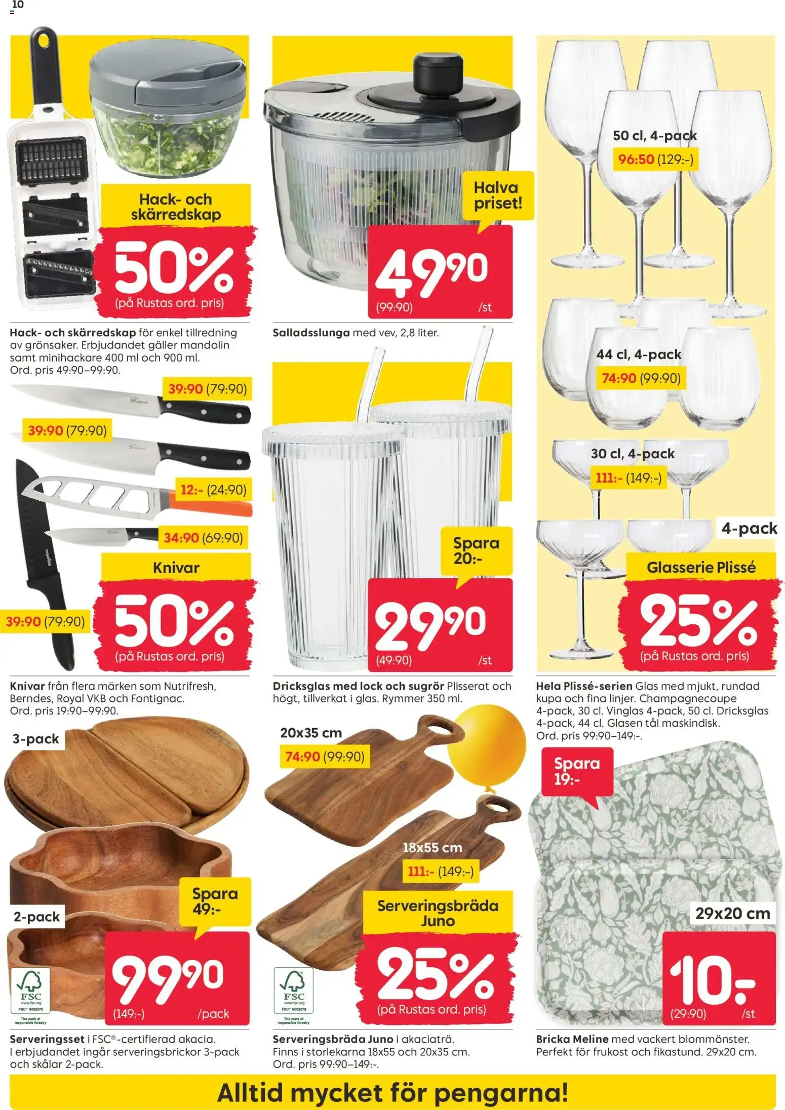 Rusta erbjudanden från 17/08/2026 - 23/08/2026 > Reklamblad nuvarande rabatter från 17 augusti till 23 augusti 2026 - Reklamblad sidor 10