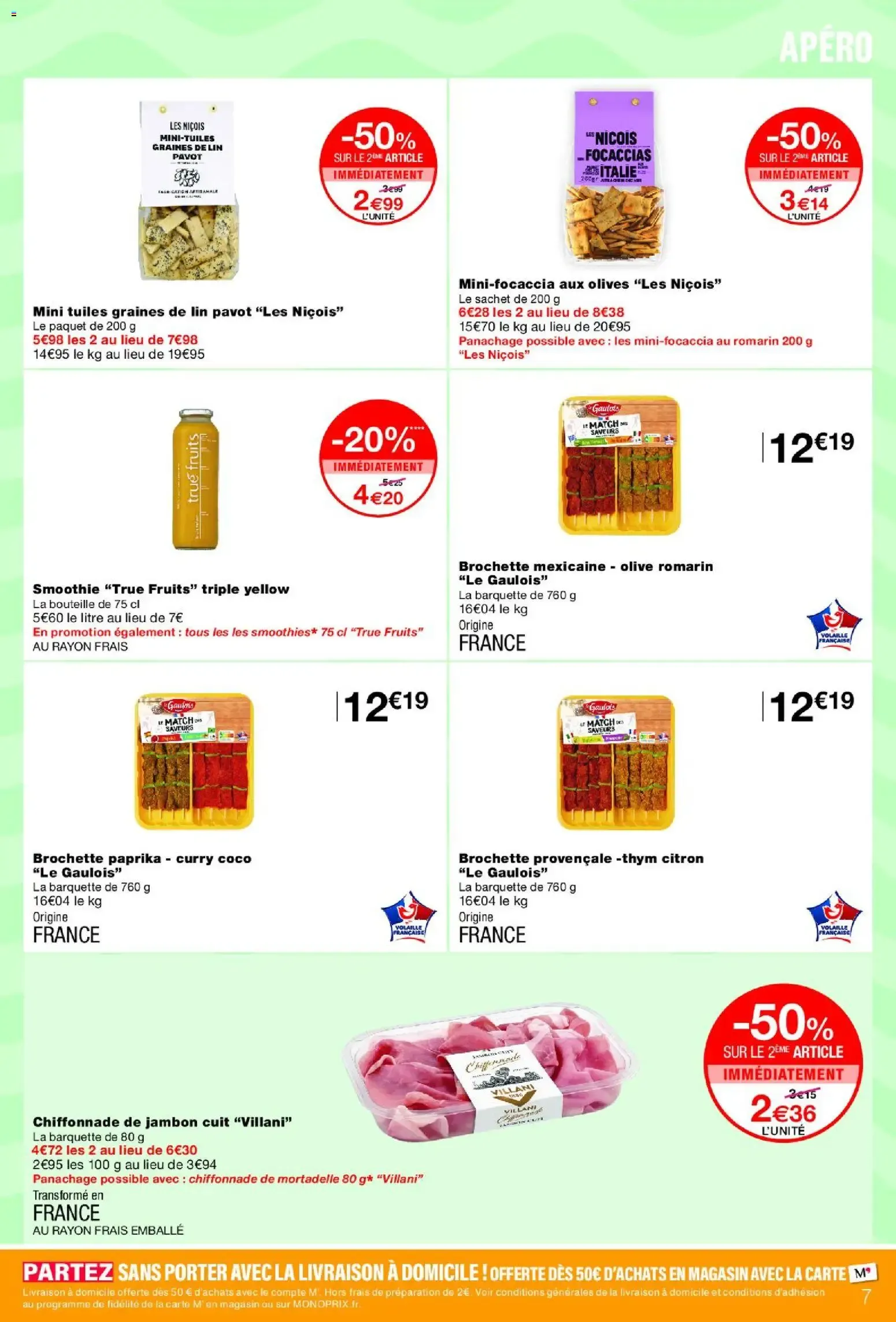 Monoprix - Hasta 50% en el segundo producto de selección du 16 juin au 28 juin 2026 - Catalogue page 7