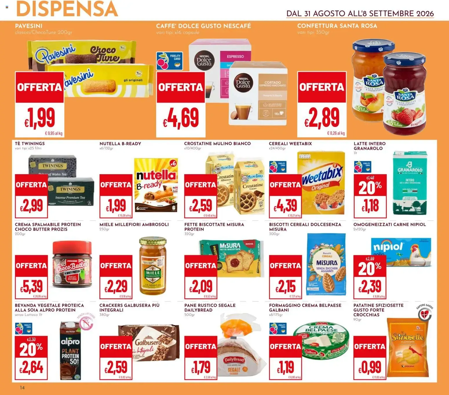 Iper Pan & Superpan: Offerte al Costo da 31 agosto a 8 settembre di 2026 - Pagina del volantino 14