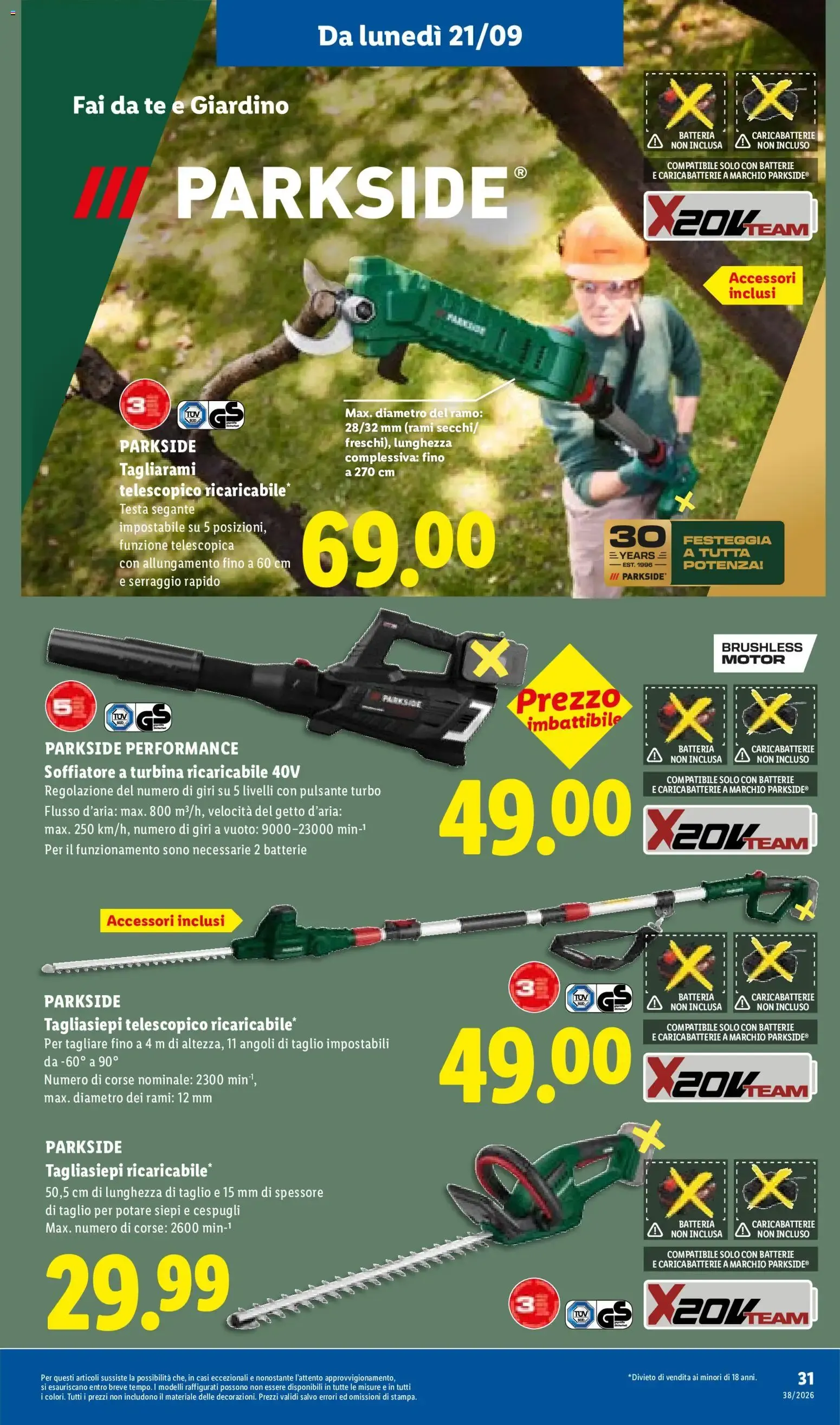 Lidl XXL Grande formato, grande convenienza y Mega Offerte da 17 settembre a 23 settembre di 2026 - Pagina del volantino 37