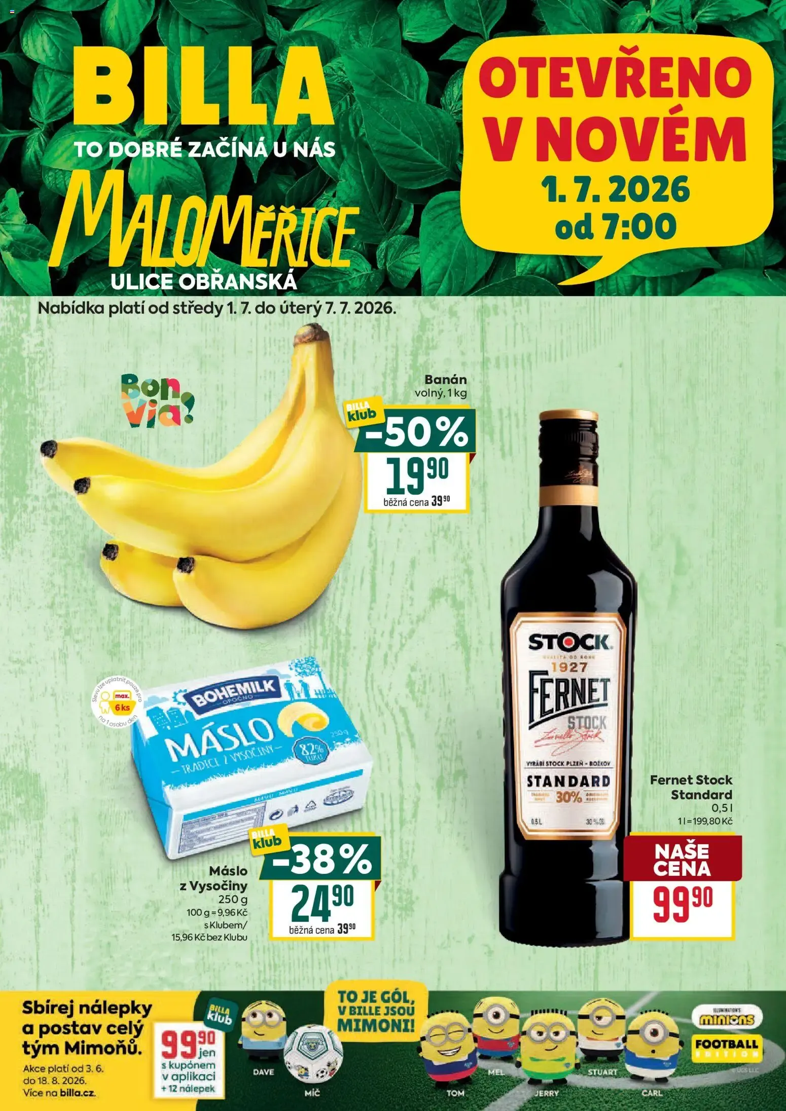 Billa: Apertura Nueva Tienda Maloměřice - 1. července 7. července 2026 - Page 1