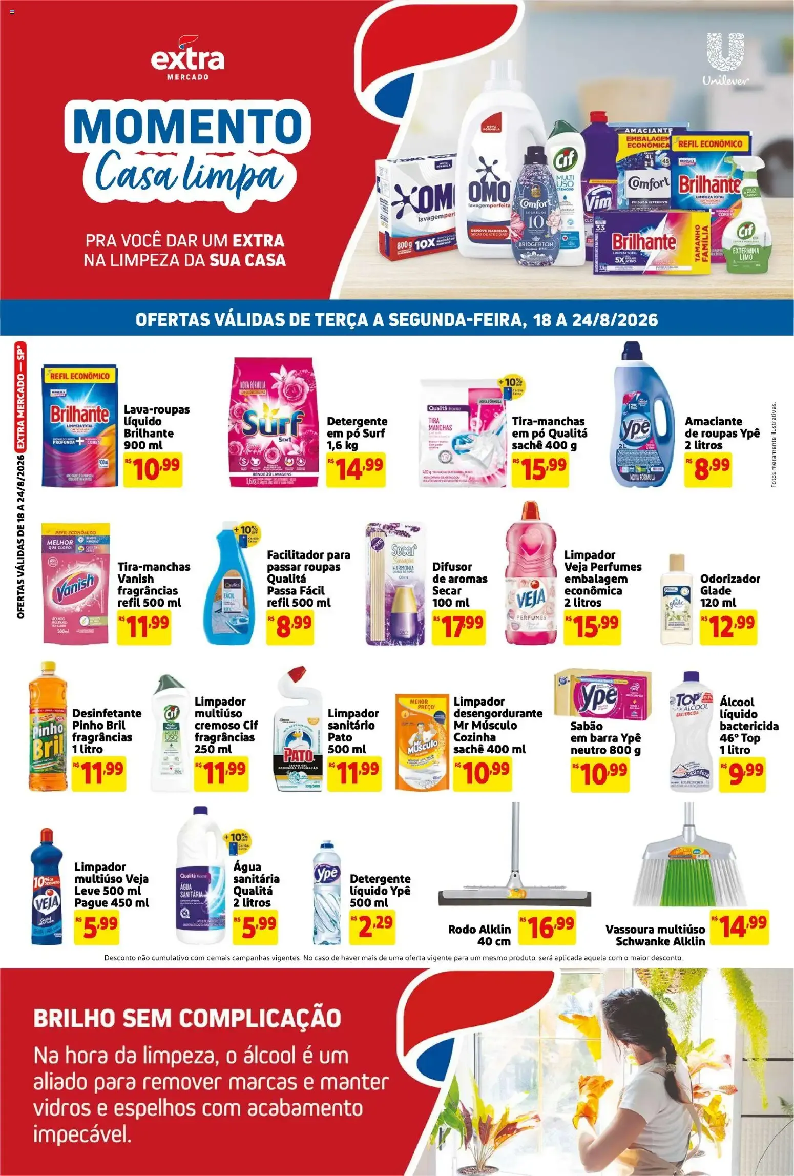 Encarte de Folheto Extra - Casa Limpa de 18/08/2026 | Promoção 18 de agosto até 24 de agosto 2026 - Pagina 1