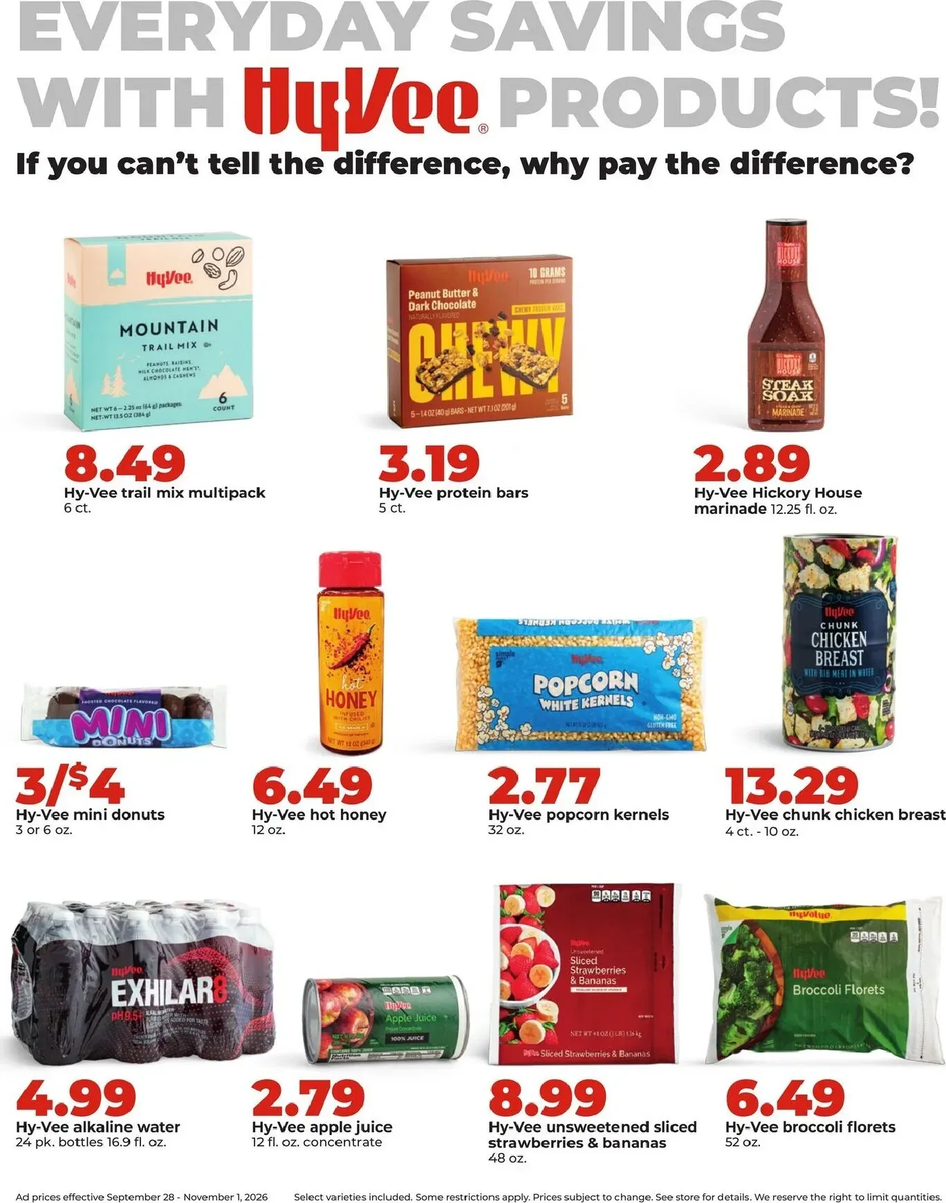 Weekly ad Current Hy Vee - Deals Good ALL Month Long leaflet valid from Monday 09/28/2026 to Sunday 11/01/2026 from September 28 to November 1 2026 - Page 3