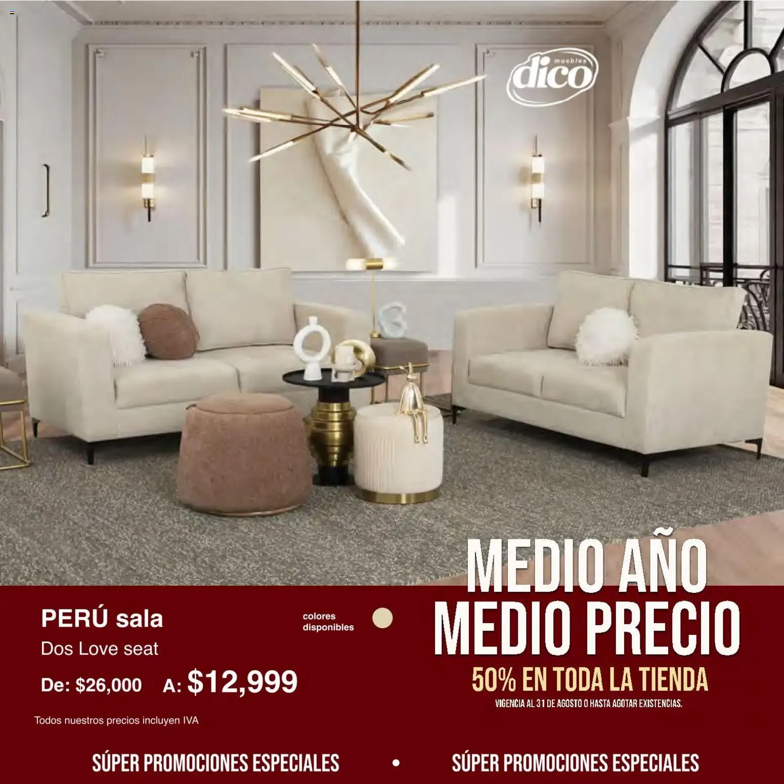 Catálogo de Muebles Dico catálogo Medio año, medio precio (01/08/2026 - 31/08/2026) - catálogo en línea 1 de agosto al 31 de agosto 2026 - Pagina 19