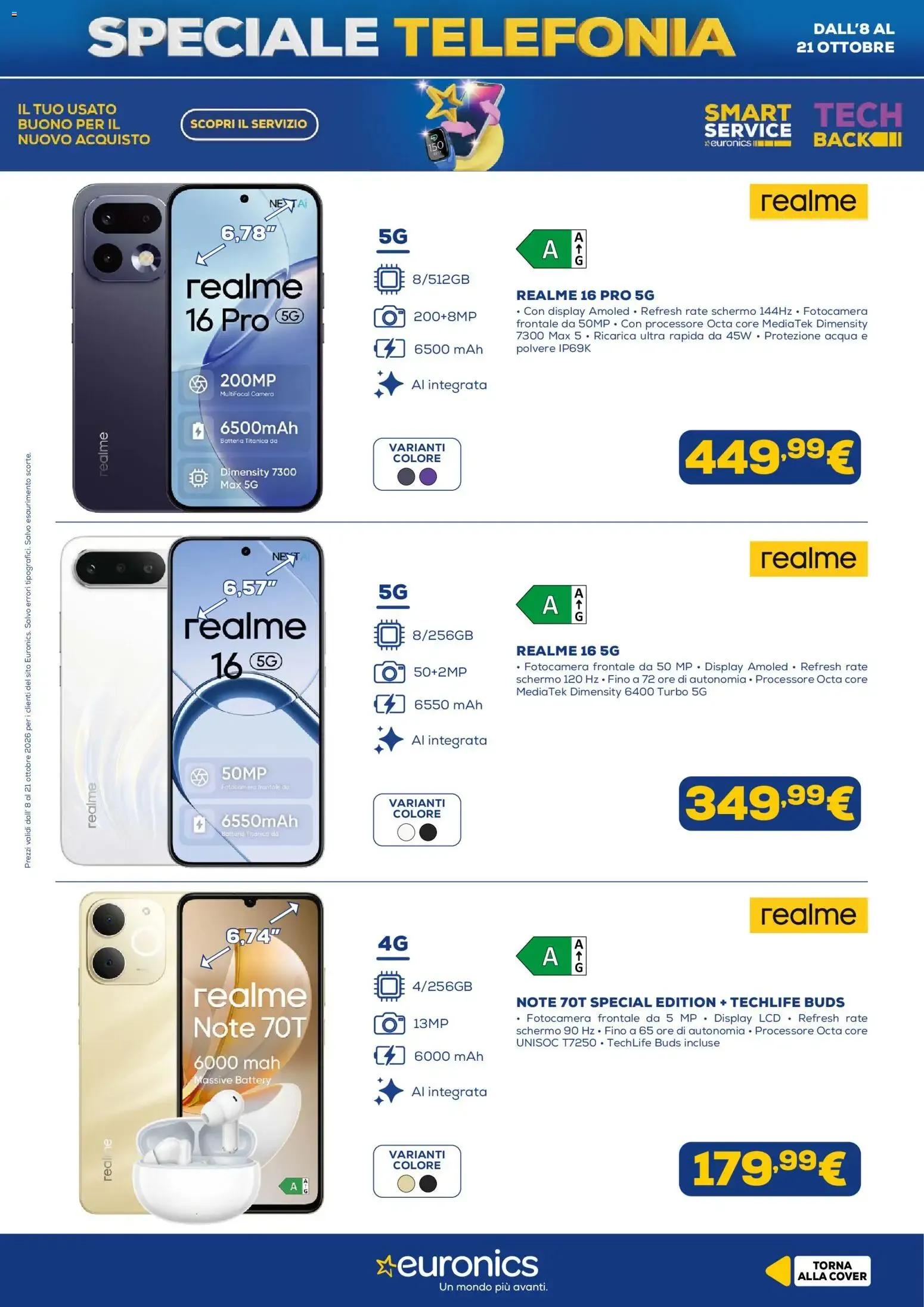 Nuovo Euronics volantino Telefonia dal 08/10/2026 > offerte anteprima 🛍️ da 8 ottobre a 21 ottobre di 2026 - Pagina del volantino 4