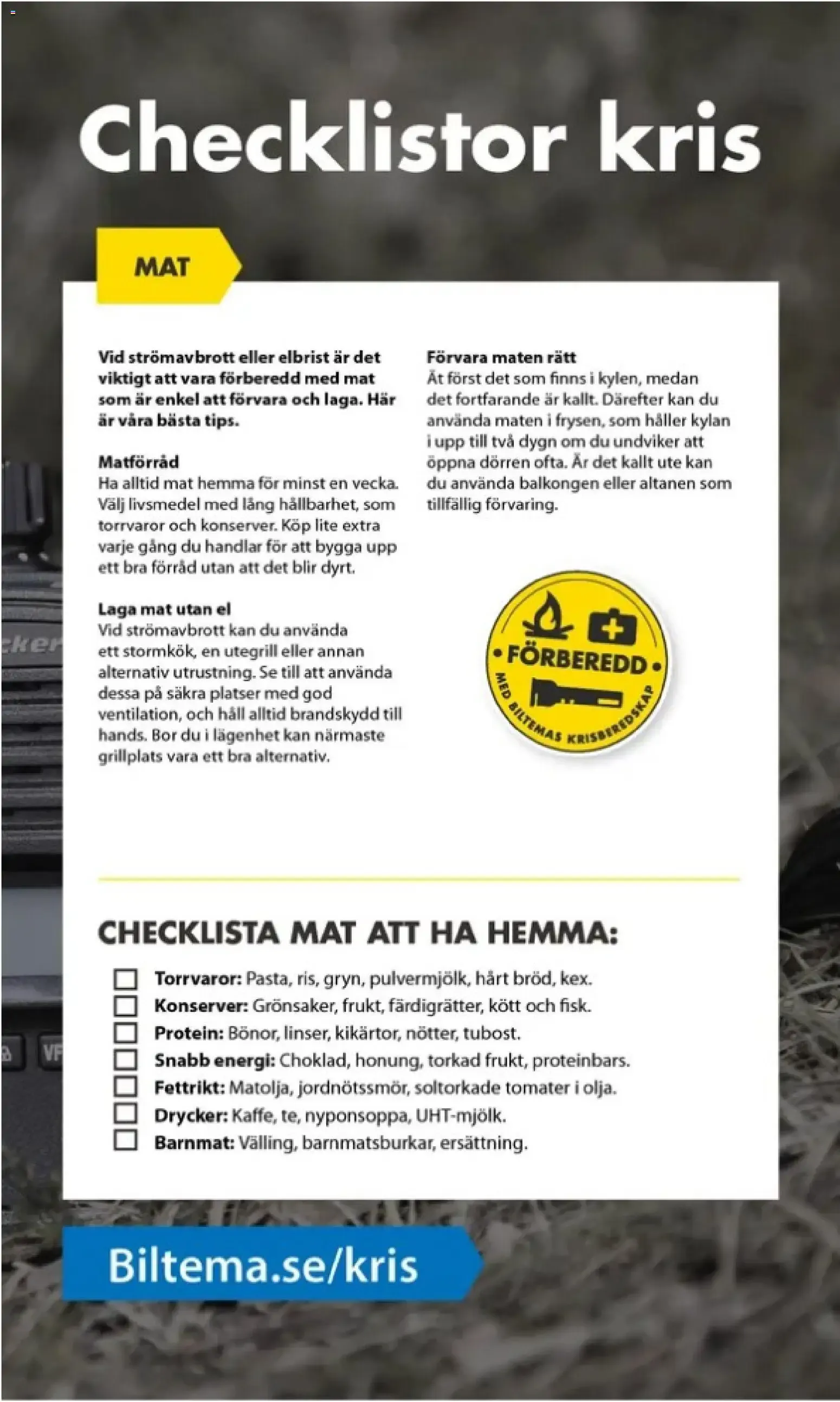 Biltema: Beredskapsvecka. Bli förberedd med våra krisprodukter. från 20 september till 15 oktober 2026 - Reklamblad sidor 5
