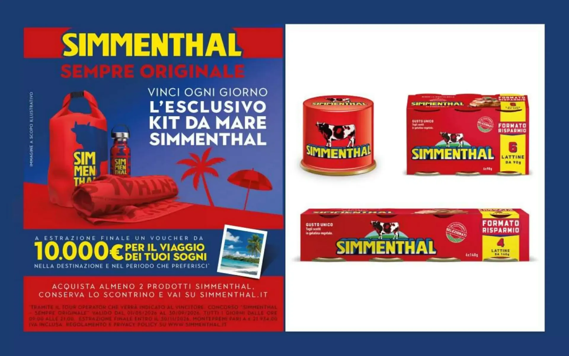 Simmenthal Sempre Originale - Concorso Kit Mare e Voucher Viaggio da 1 maggio a 30 settembre di 2026 - Pagina del volantino 1