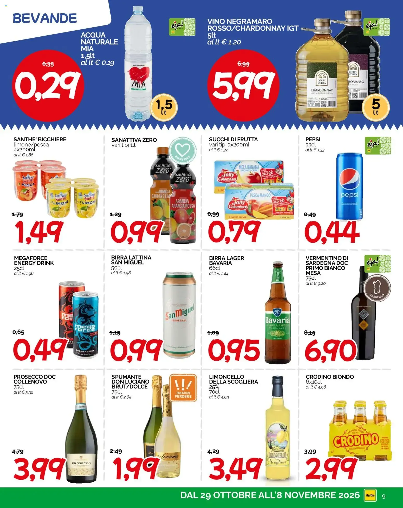 HarDis volantino dal 29/10/2026 - online Offerte da 29 ottobre a 8 novembre di 2026 - Pagina del volantino 9