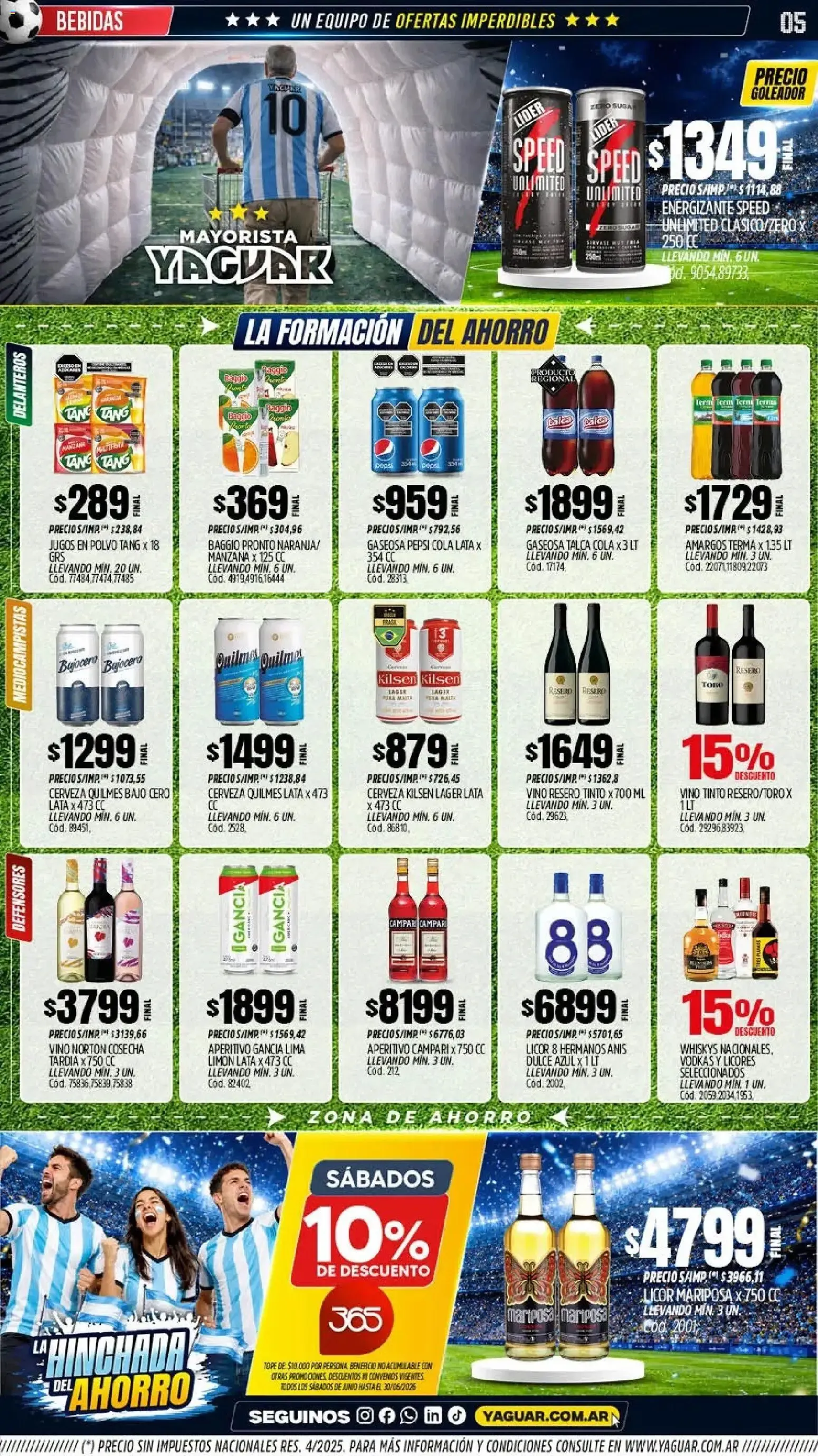 Ofertas de Mayorista Yaguar - La Hinchada del Ahorro 15 de junio al 20 de junio 2026 - Página 4 del catálogo