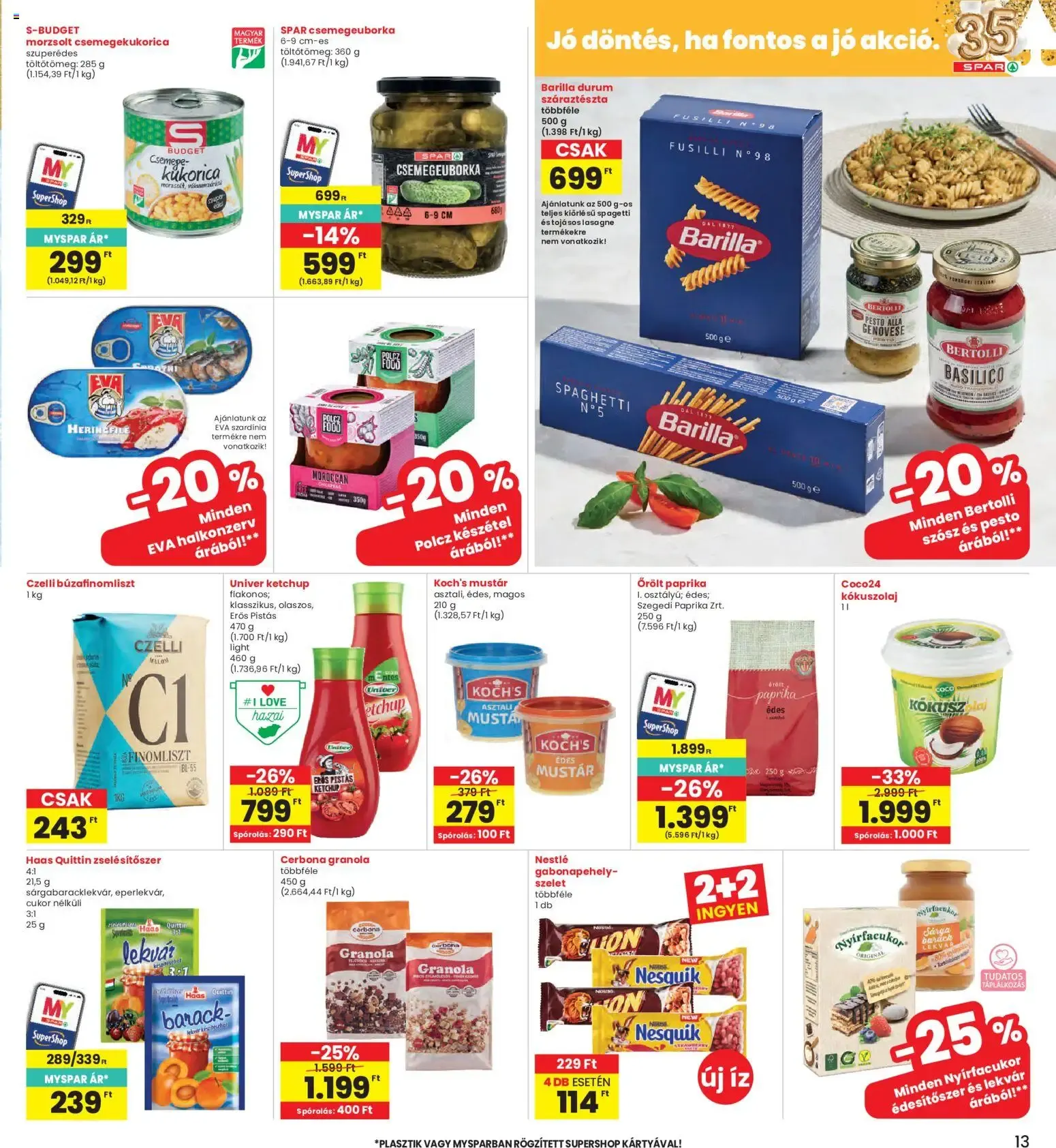Katalógus Interspar akciós újság - 2026.06.11. -tól/töl > akció, lapozható szórólap 🛍️ június 11.-tól június 17.-ig 2026. - Oldal 13