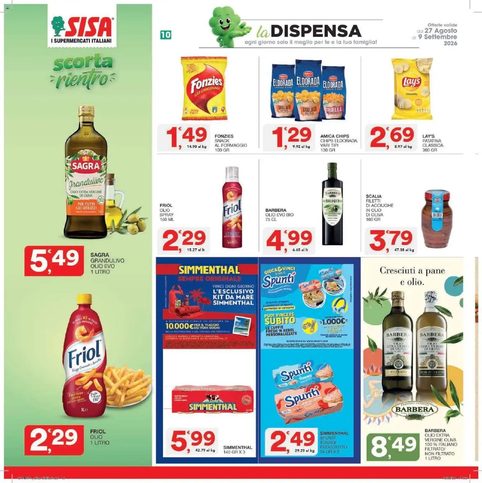 Nuovo SISA volantino dal 27/08/2026 > offerte anteprima 🛍️ da 27 agosto a 9 settembre di 2026 - Pagina del volantino 10