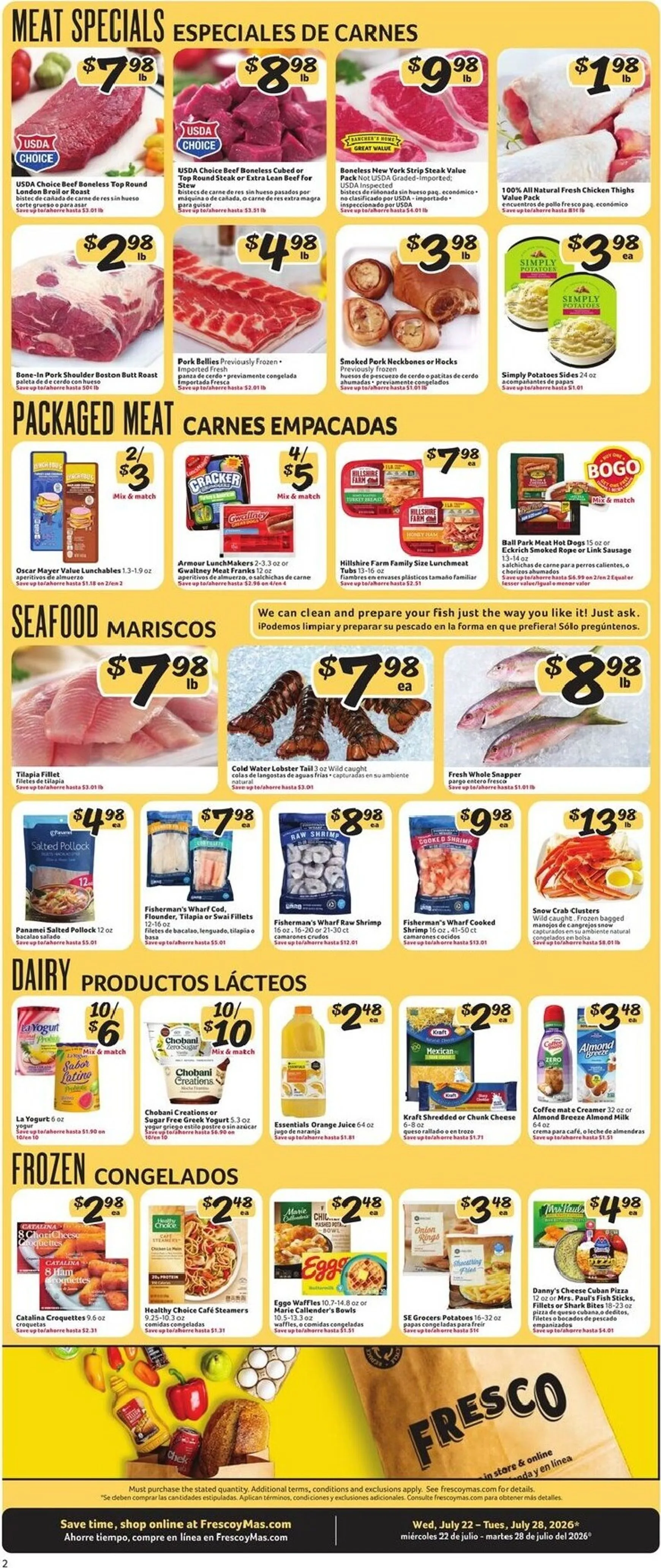 Weekly ad Current Fresco y Más leaflet valid from Wednesday 07/22/2026 to Tuesday 07/28/2026 from July 22 to July 28 2026 - Page 3
