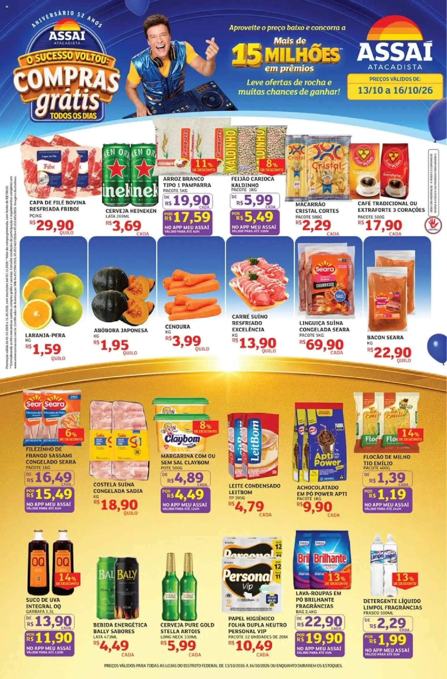 Encarte de Assaí Atacadista ofertas - DF de 13/10/2026 | Promoções Online 13 de outubro até 16 de outubro 2026 - Pagina 1