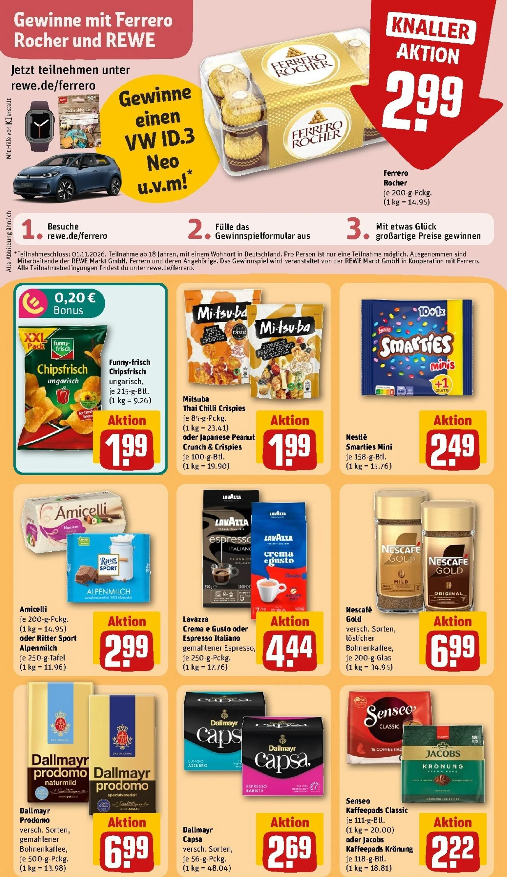 Die REWE Jubelwochen Mega Angebote, mega sparen! von 28. September bis 4. Oktober 2026 - Prospekt seite 23