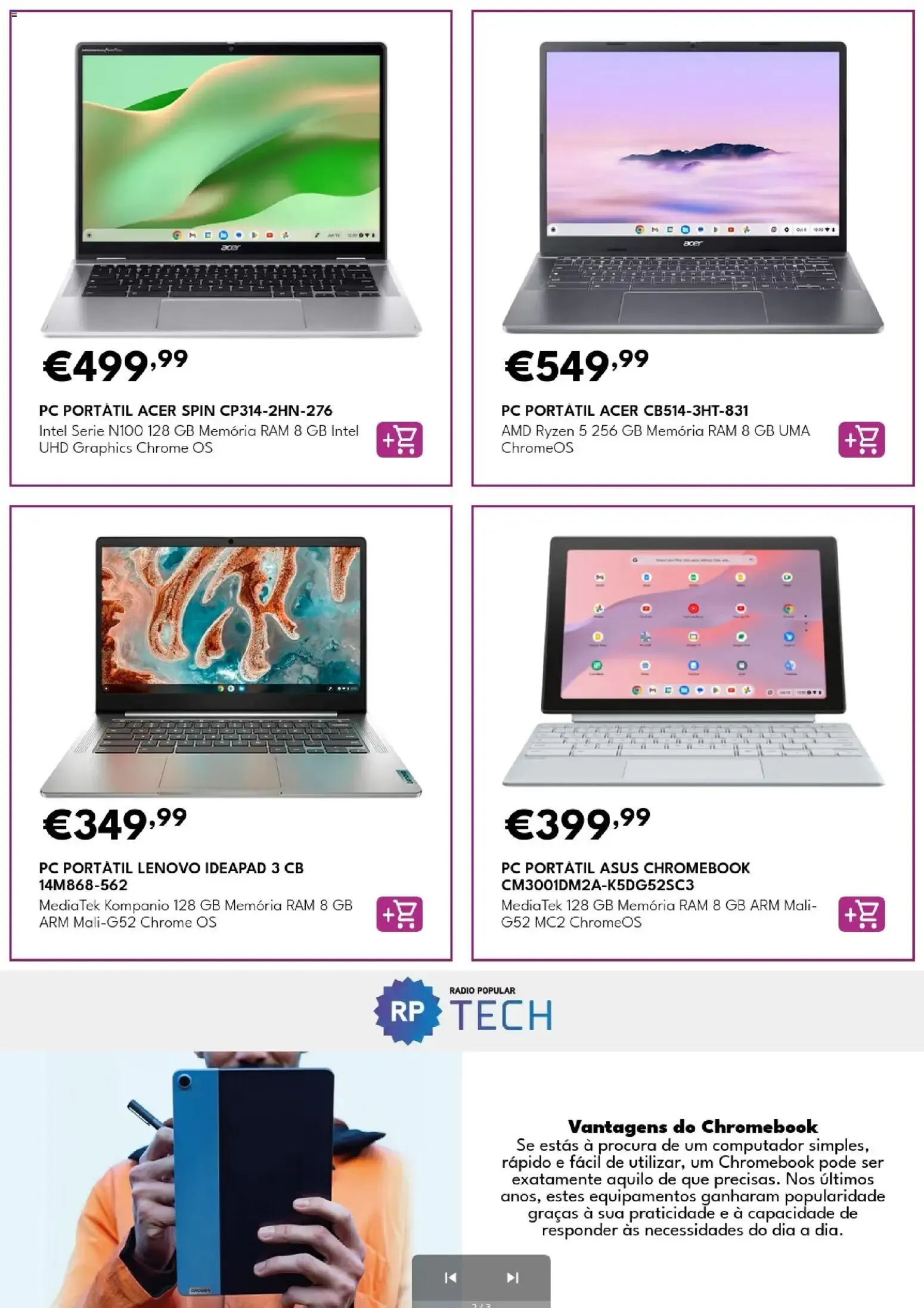 Folheto Radio Popular Especial Chromebooks » de 01/09/2026 - 30/09/2026 de 1 de setembro até 30 de setembro 2026 - Pagina 3
