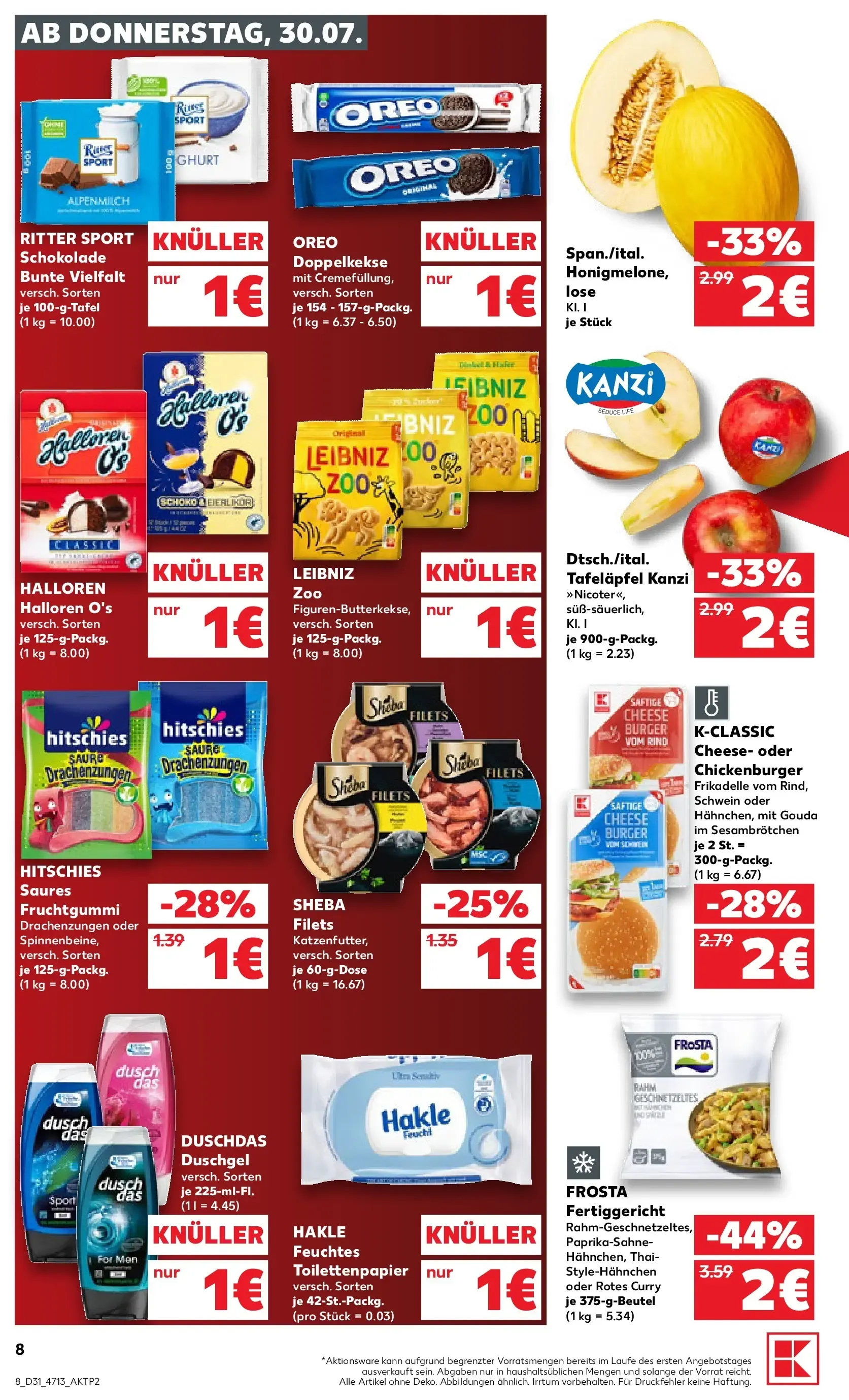 Prospekt Kaufland ab 30.07.2026 » Angebote Online zum Blättern von 30. Juli bis 5. August 2026 - Prospekt seite 8