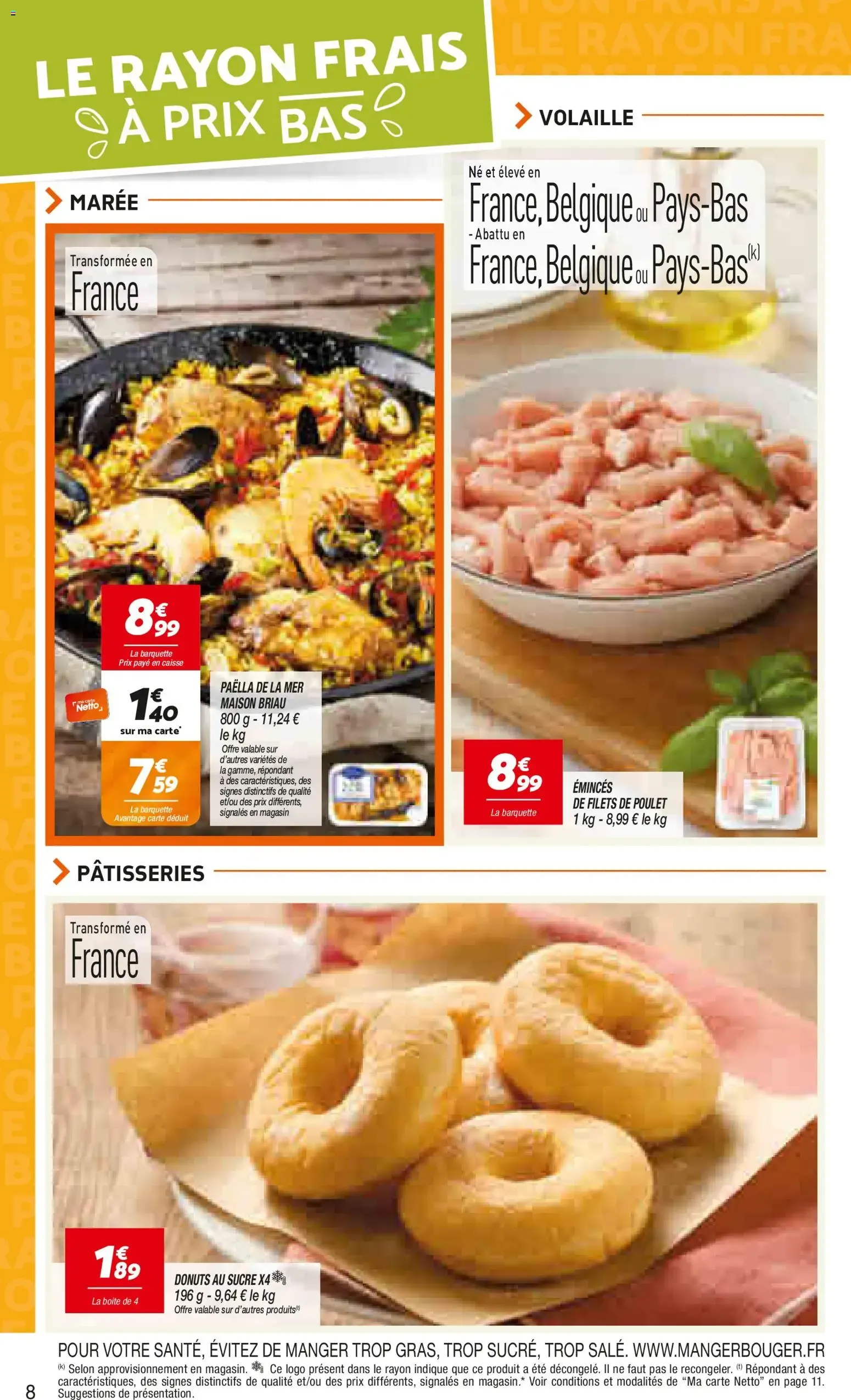 Netto le rayon frais à prix bas à partir du 11/08/2026 - promo en ligne du 11 août au 15 août 2026 - Catalogue page 8