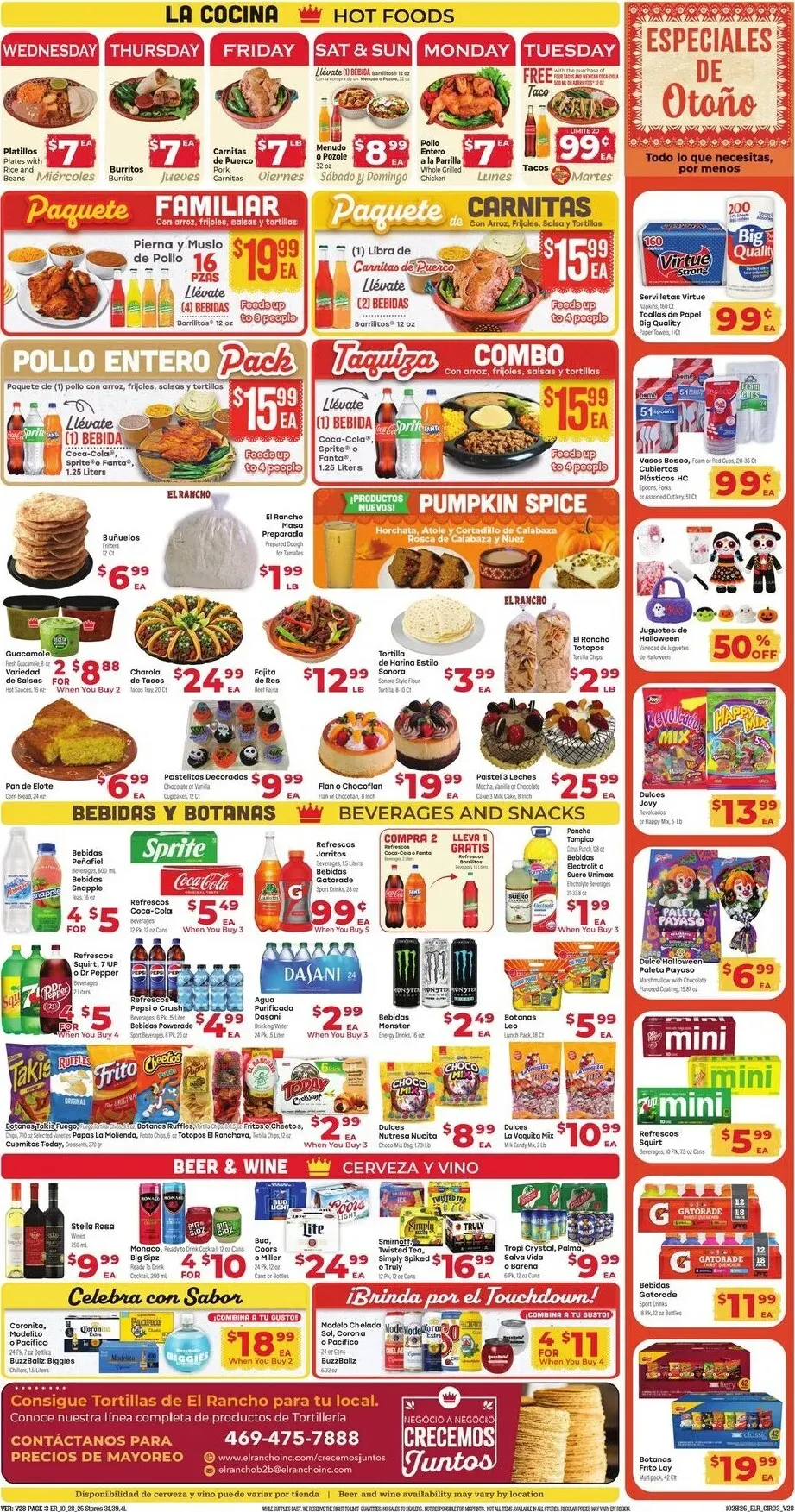Weekly ad Current El Rancho leaflet valid from Wednesday 10/28/2026 to Tuesday 11/03/2026 from October 28 to November 3 2026 - Page 3
