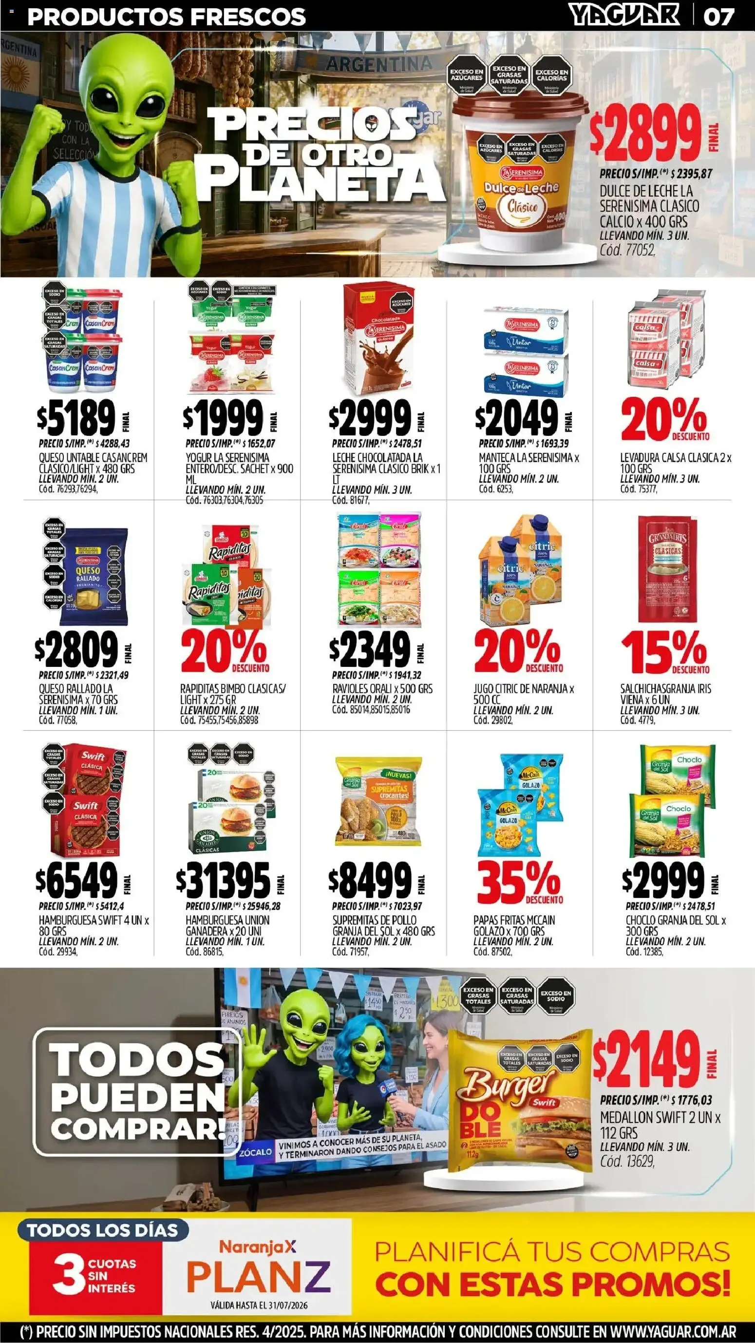 Ofertas de Yaguar - Oferta Semanal Mar del Plata del 29/06/2026 - 04/07/2026 29 de junio al 4 de julio 2026 - Página 7 del catálogo
