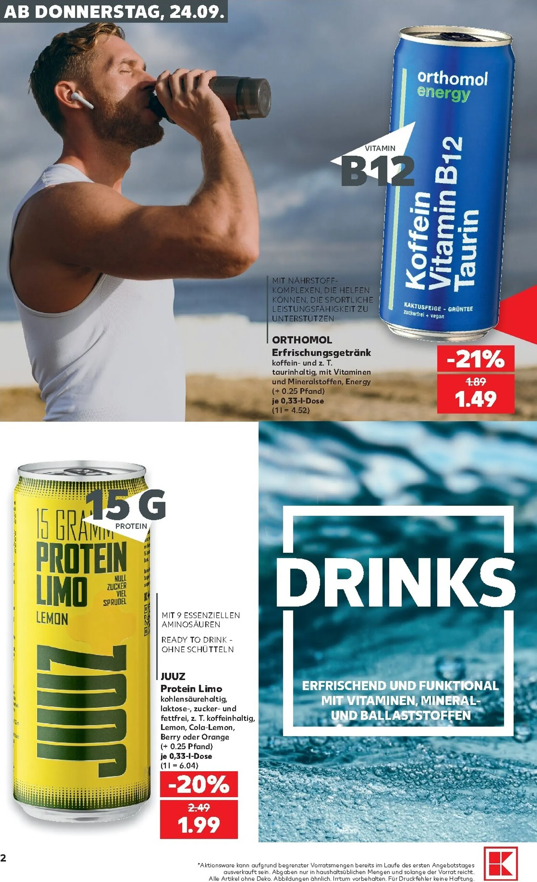 Kaufland - Functional Drinks Prospekt nächste Woche – von Donnerstag 24.09.2026 bis Mittwoch 30.09.2026 von 24. September bis 30. September 2026 - Prospekt seite 2