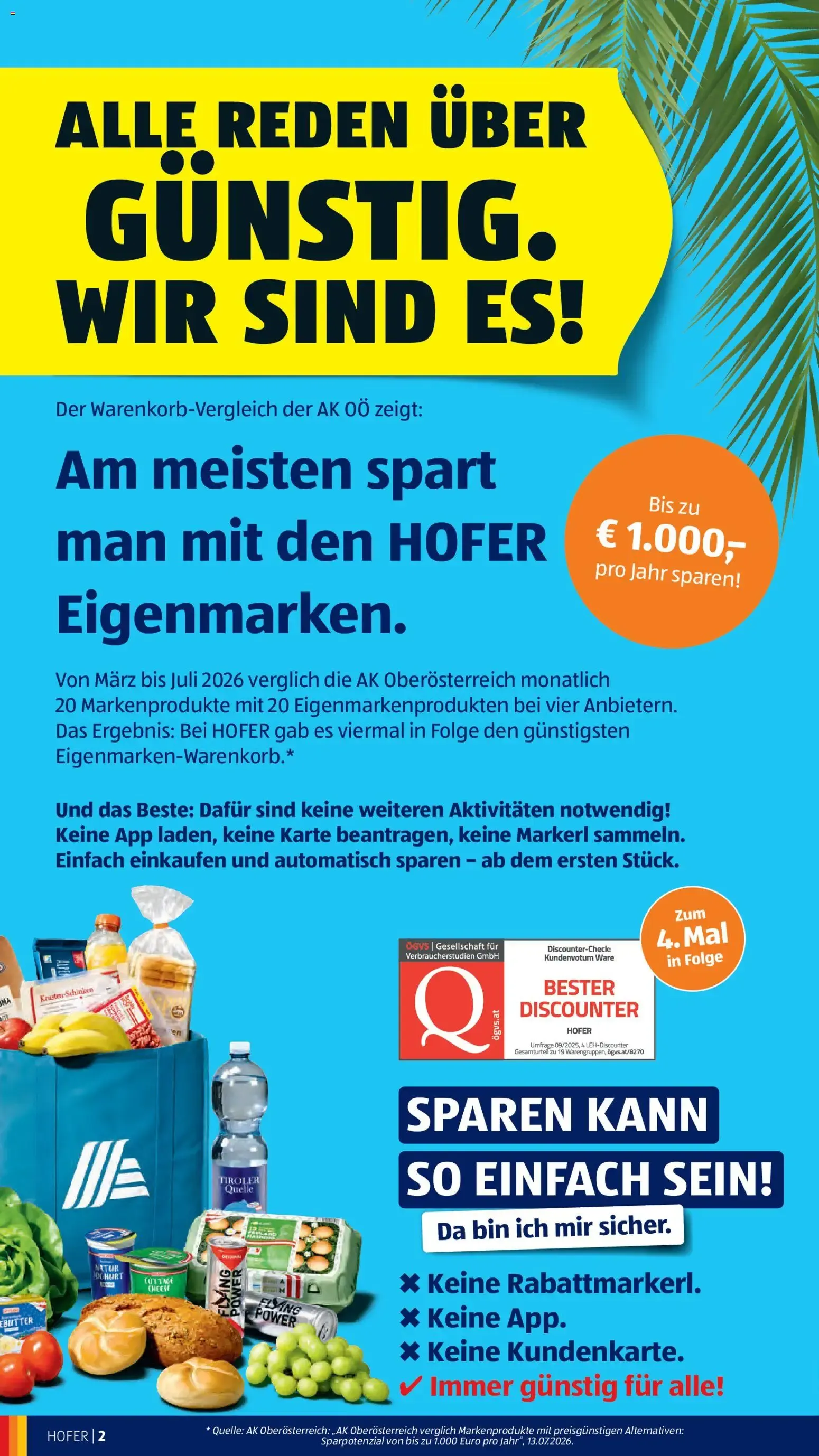 Hofer Flugblatt: Laufend Sparen en Sportartikeln y Bebidas von 7. August bis 13. August 2026 - Flugblätt seite 4