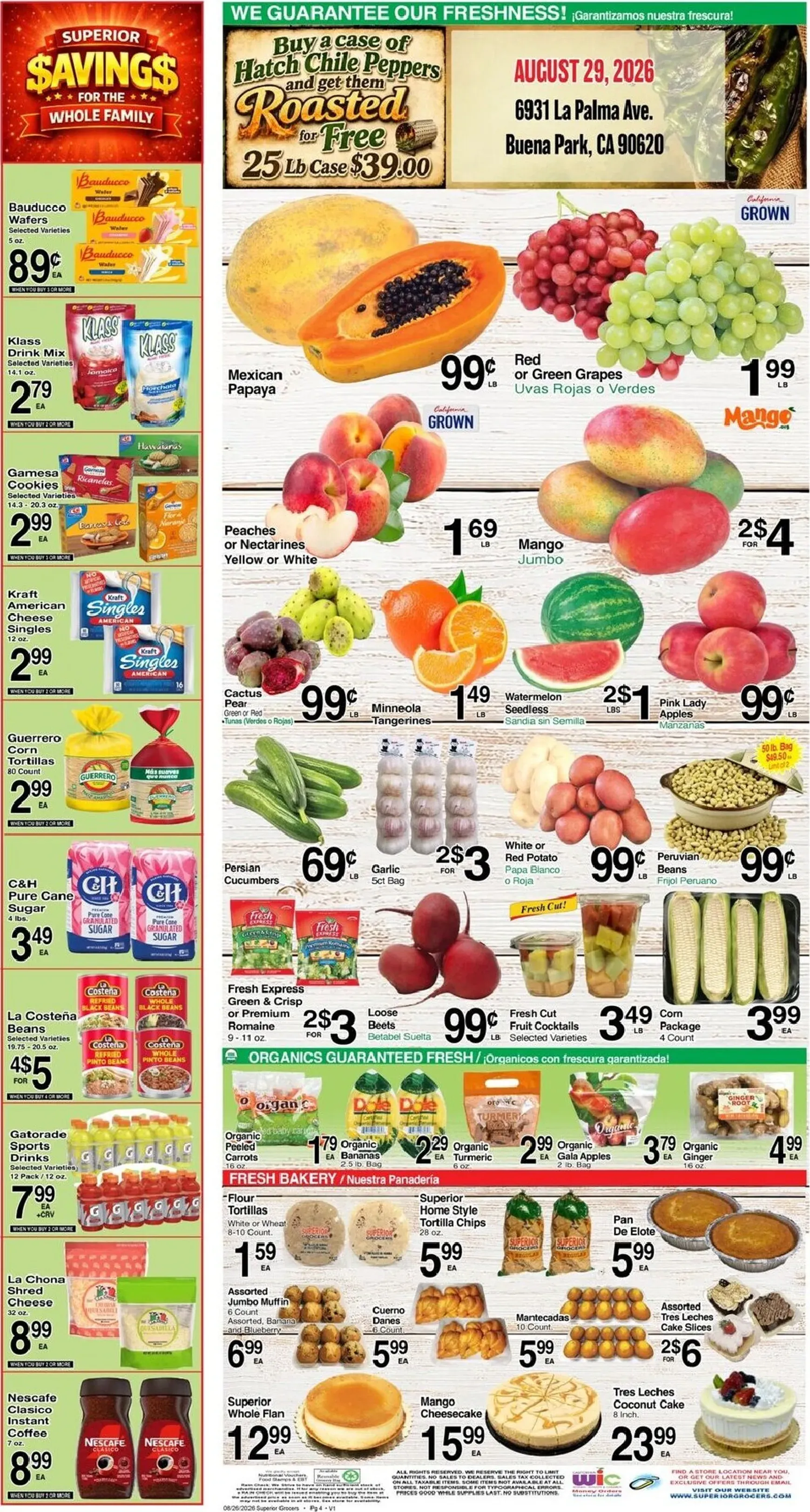 Weekly ad Current Superior Grocers leaflet valid from Wednesday 08/26/2026 to Tuesday 09/01/2026 from August 26 to September 1 2026 - Page 4