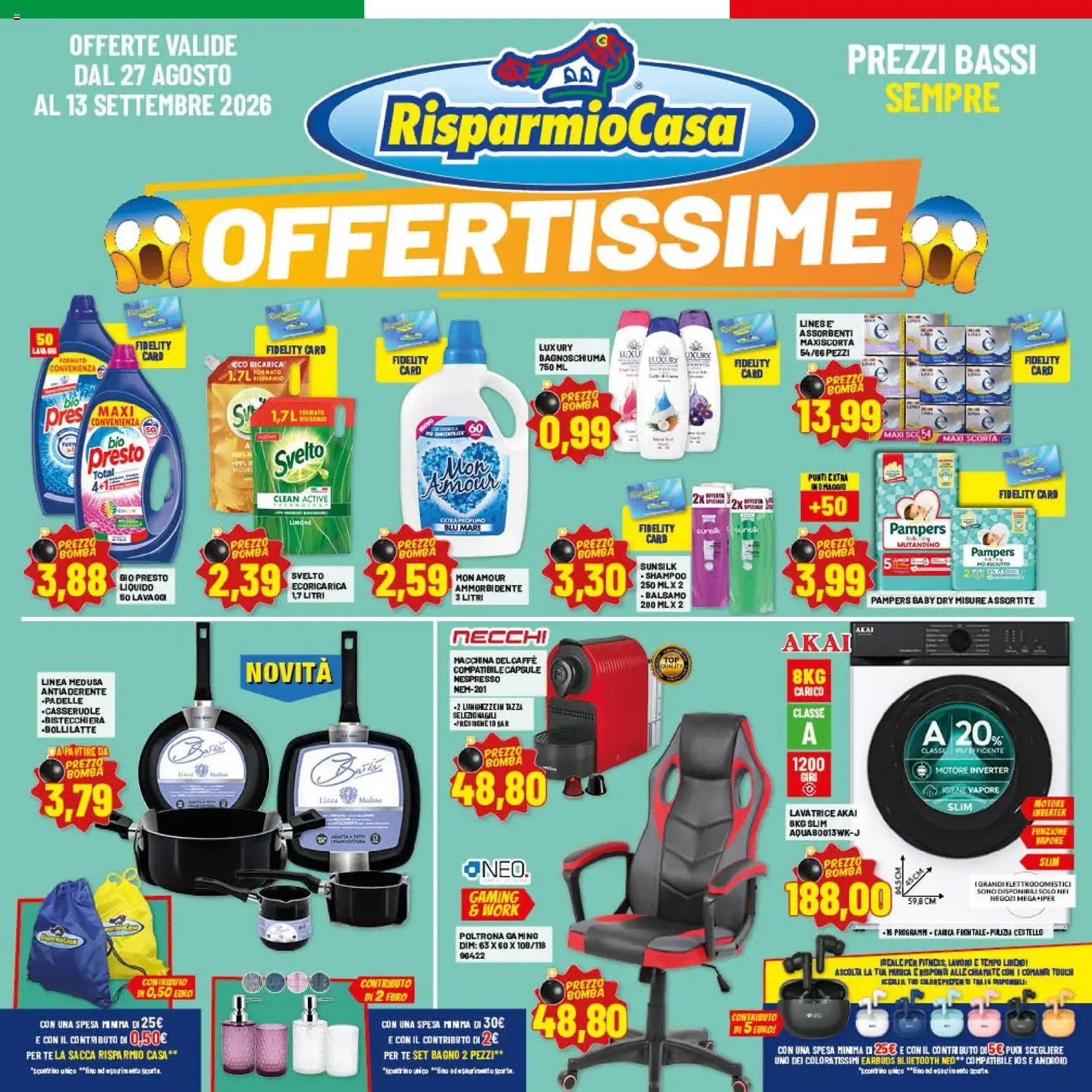 Volantino Risparmio Casa Anteprima dal (27/08/2026) > Offerte e Catalogo da 27 agosto a 13 settembre di 2026 - Pagina del volantino 1