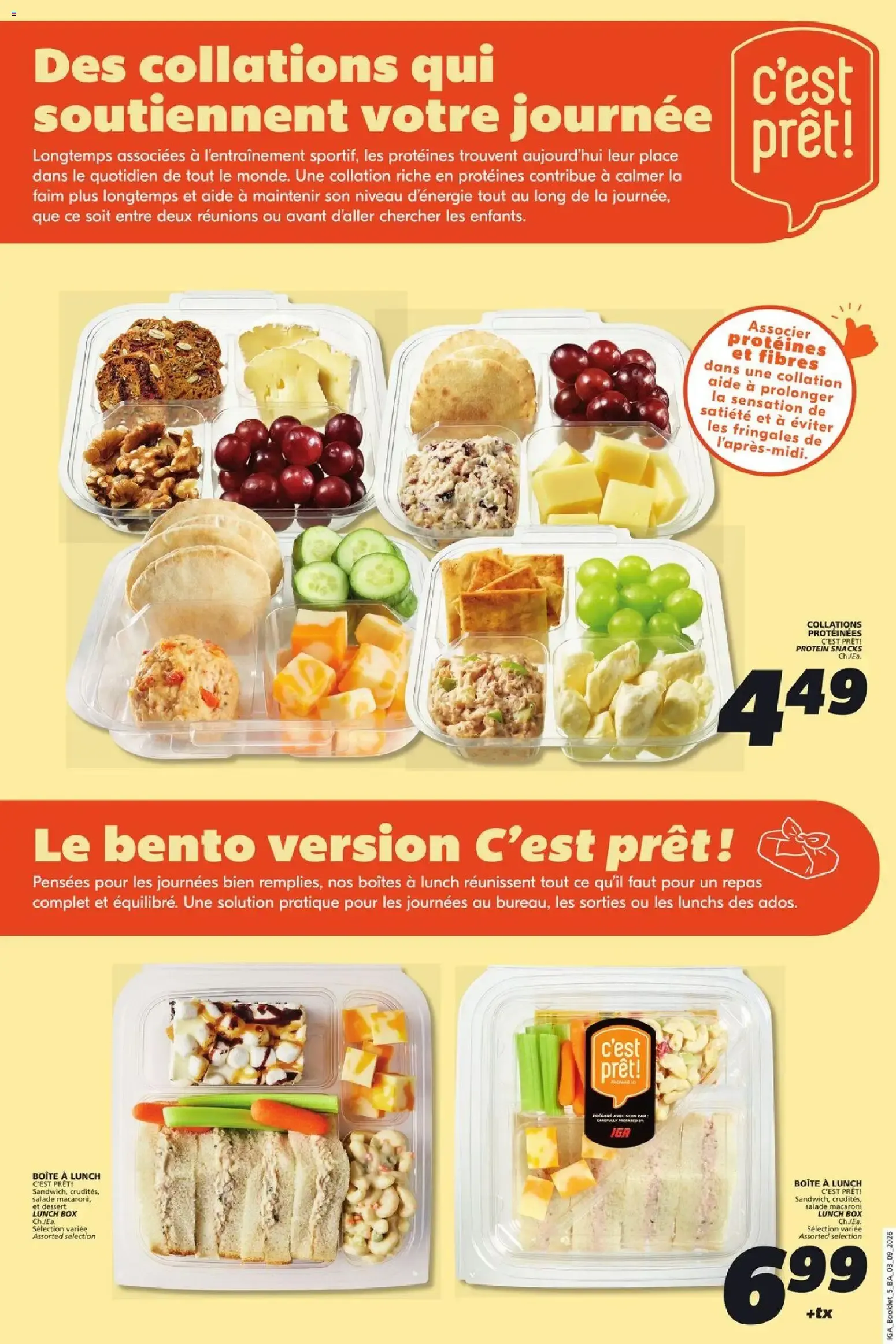 IGA circulaire - Se régaler sans la facture du resto from Aug 27, 2026 > weekly specials & deals from August 27 to September 23 2026 - flyer page 5