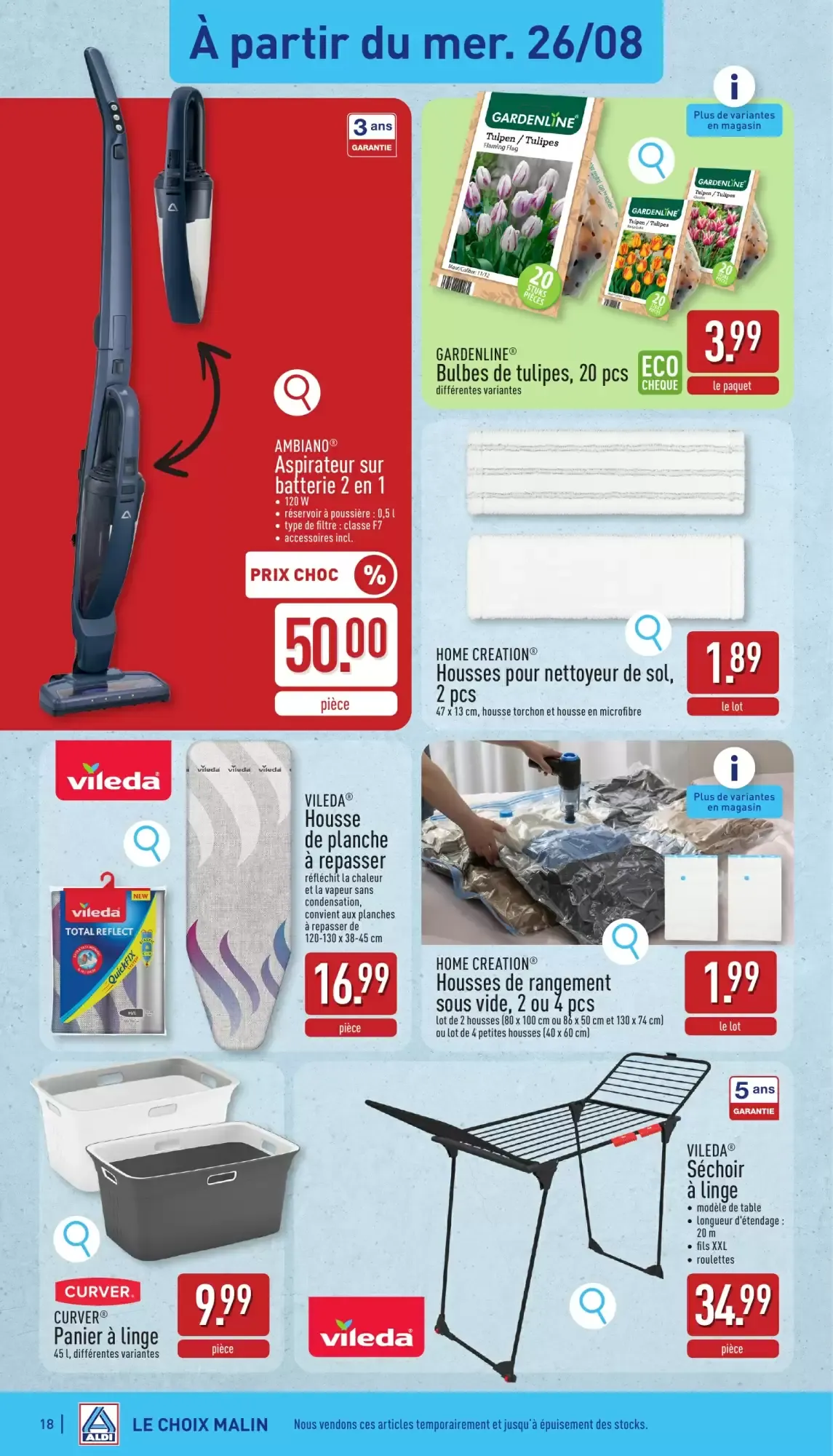 ALDI Dépliant du 24/08 au 29/08 van 24 augustus tot 29 augustus 2026 - folder pagina 18