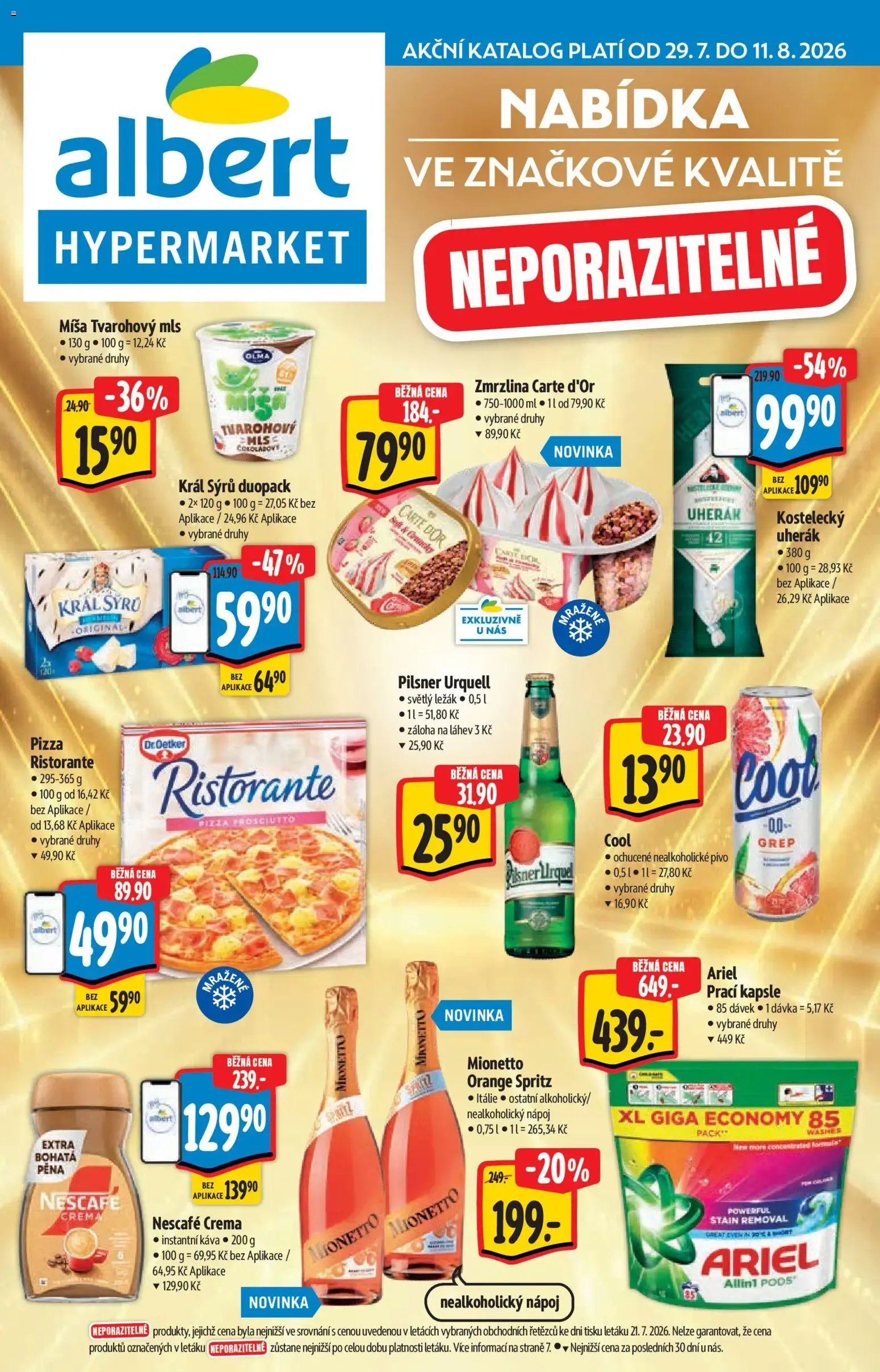 Albert katalog - Hypermarket od 29.07.2026 - Akční leták - 29. července 11. srpna 2026 - Page 1