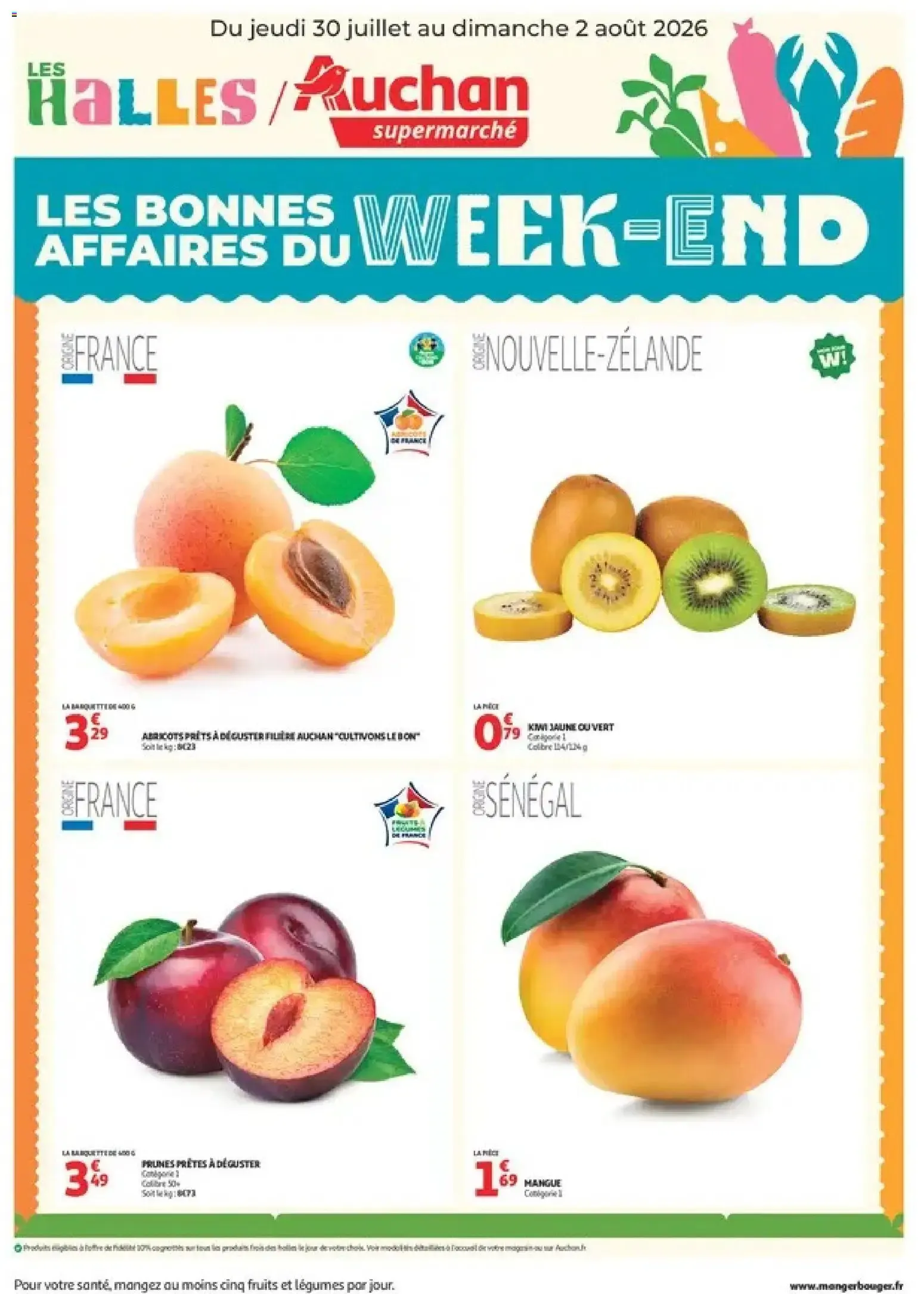 Auchan Supermarché - Les Bonnes Affaires du Week-End du 30 juillet au 2 août 2026 - Catalogue page 1