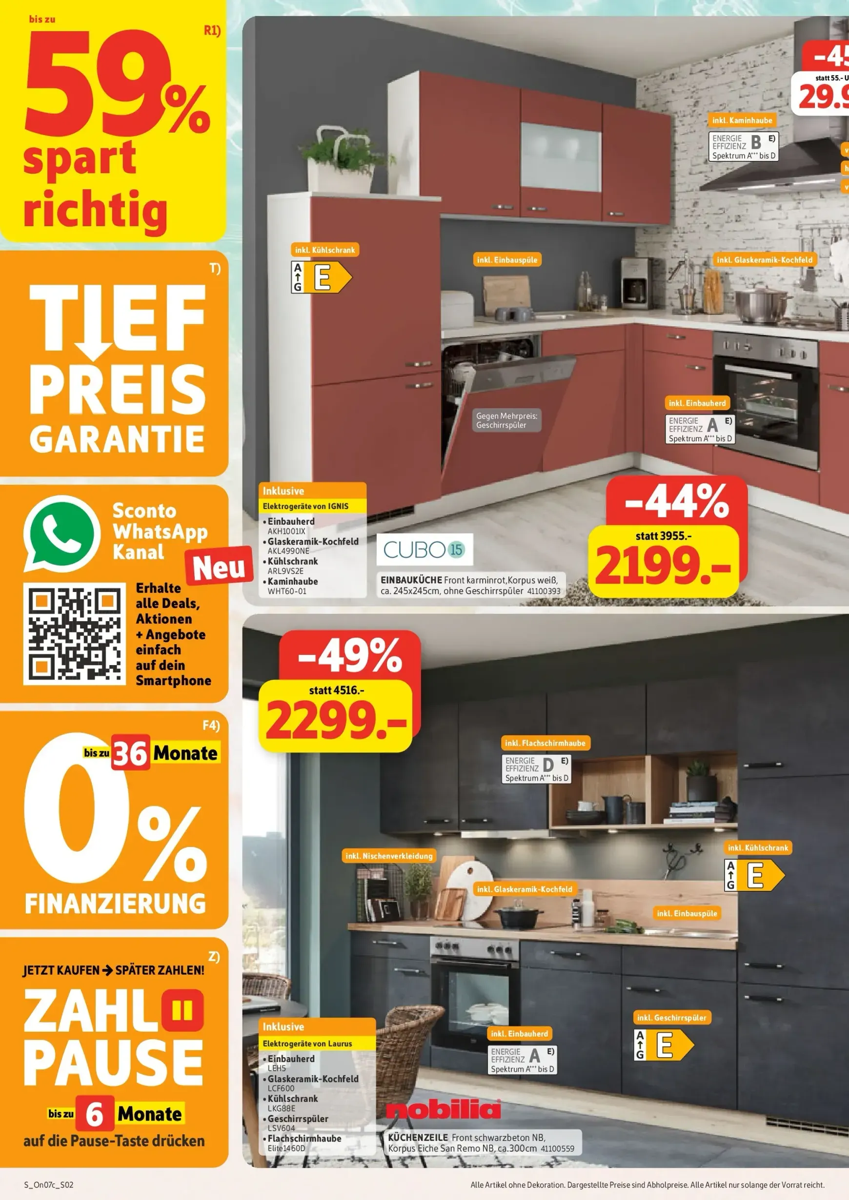 Sconto - Deutschlands günstigstes Möbelhaus! SSV Sommer Spar Verkauf von 15. Juli bis 11. August 2026 - Prospekt seite 2