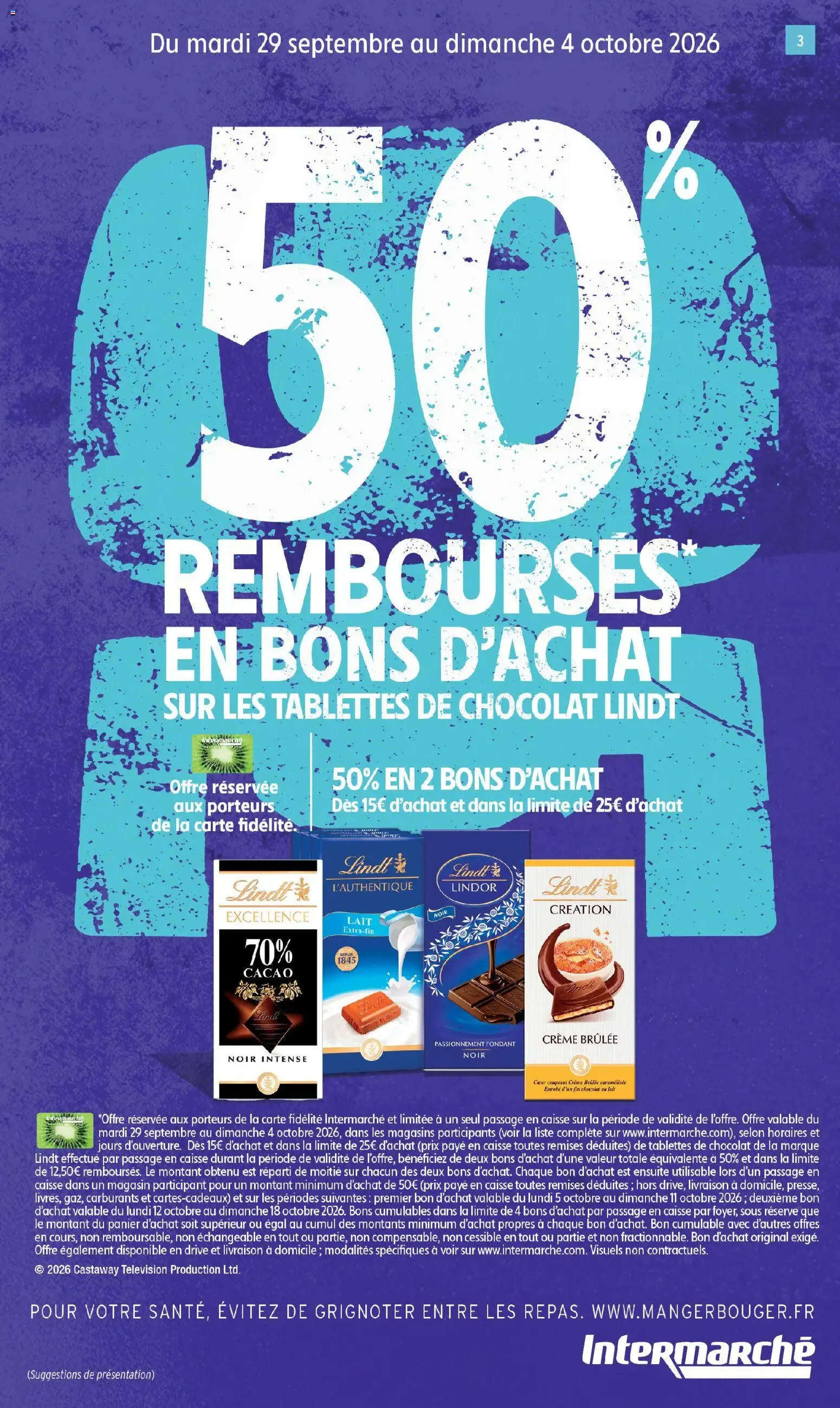 Intermarché - Anniversaire: 100% remboursés en bons d'achat du 29 septembre au 11 octobre 2026 - Catalogue page 3
