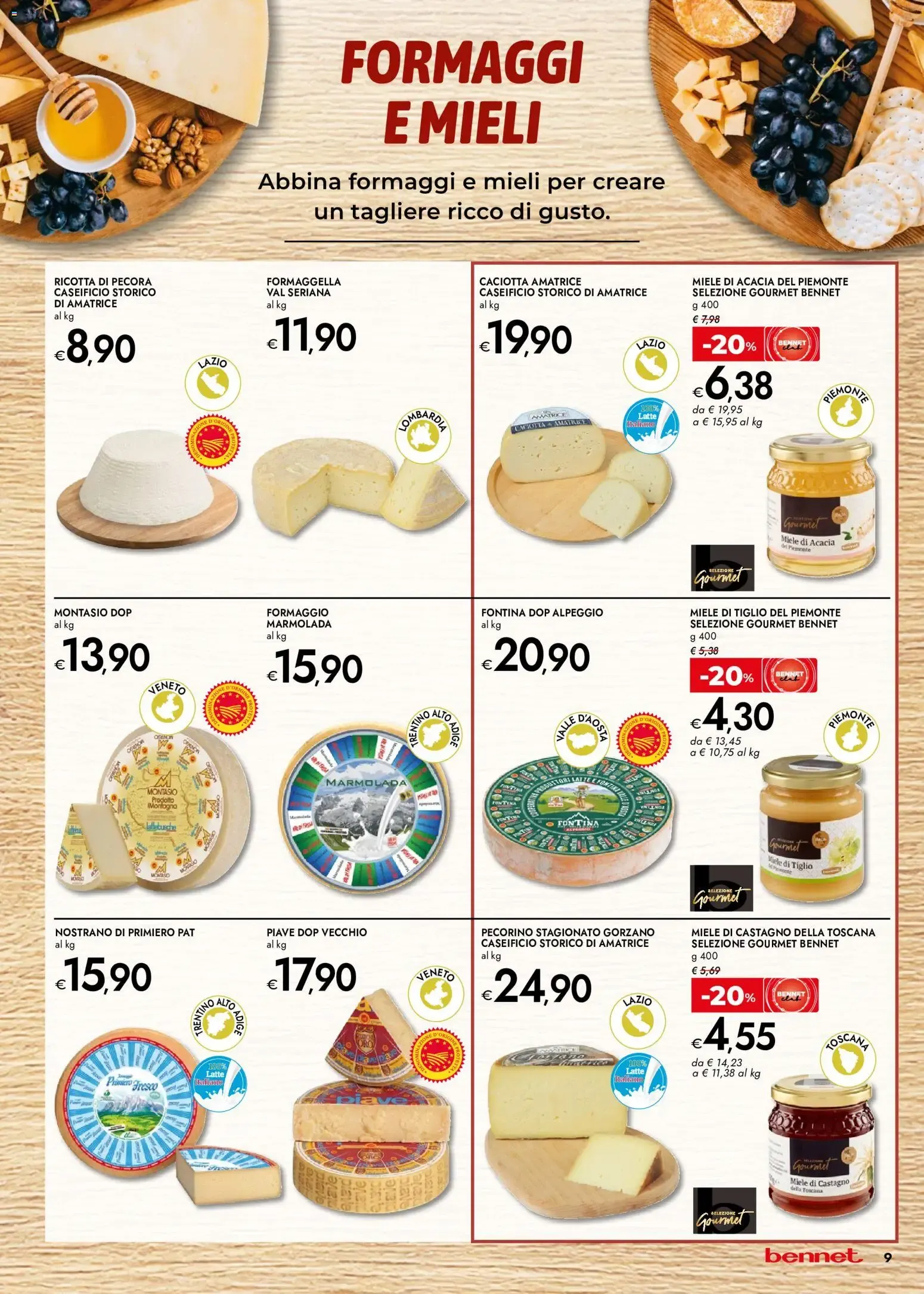 Nuovo bennet volantino Sapori D´Italia dal 15/10/2026 > offerte anteprima 🛍️ da 15 ottobre a 28 ottobre di 2026 - Pagina del volantino 9