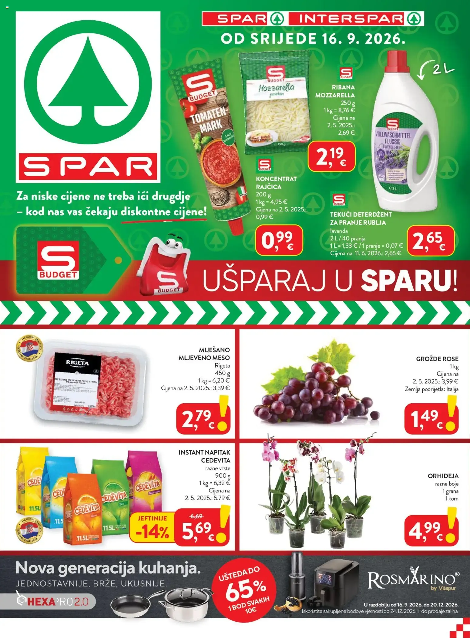 Katalog Interspar Katalog novi od 16.09.2026 na listanje > letak digitalni od 16. rujna do 20. prosinca 2026. - Pregled Stranica 1