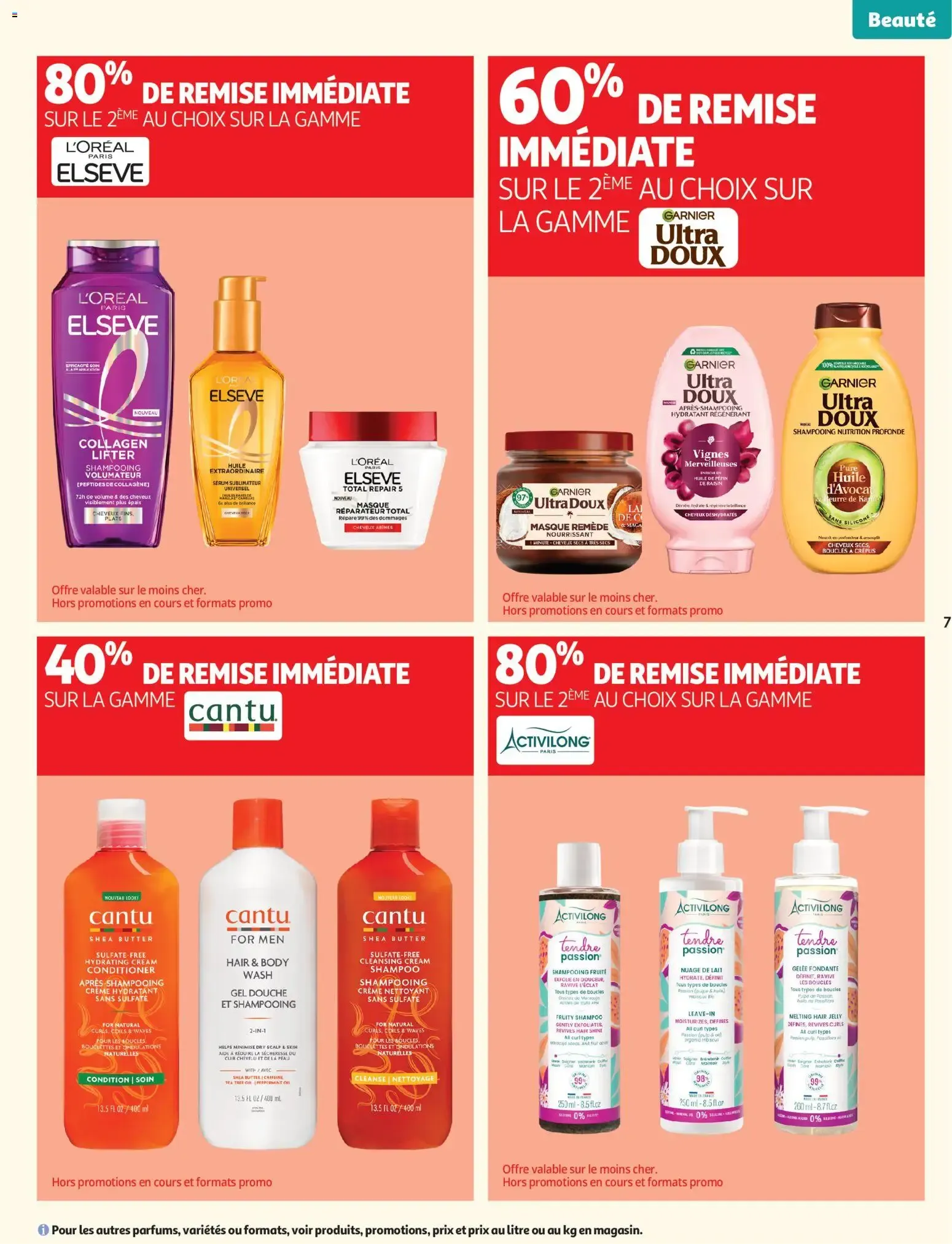 Auchan Beauté, Halles hypers à partir du 16/06/2026 - promo en ligne du 16 juin au 28 juin 2026 - Catalogue page 7
