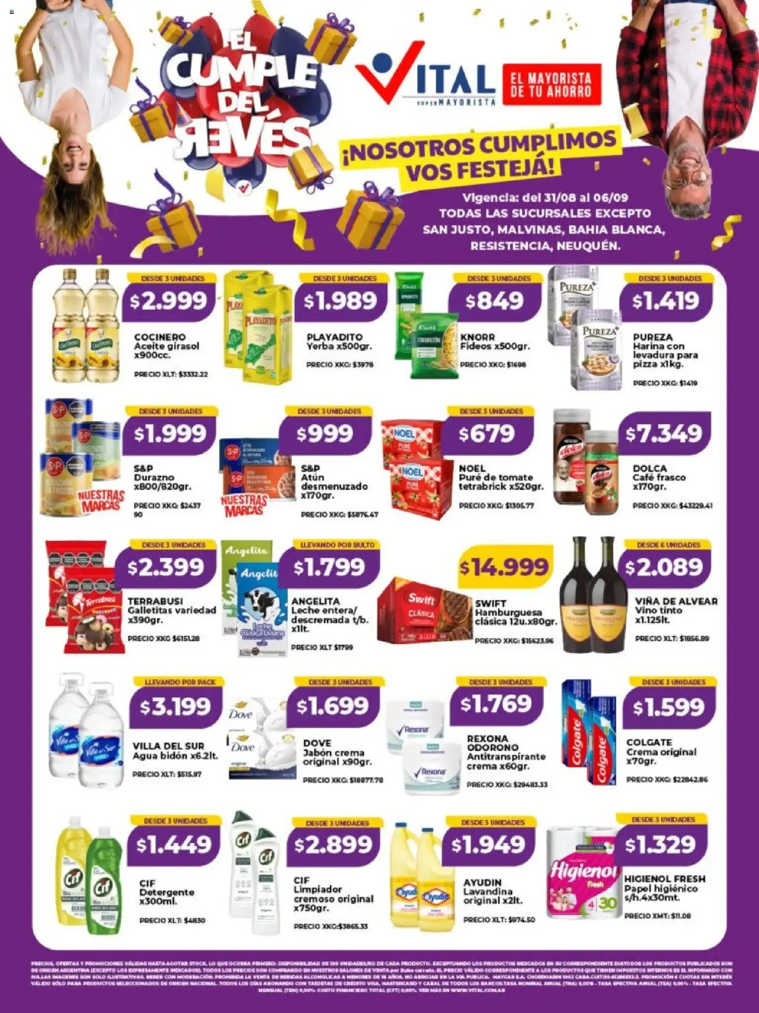 Ofertas de Vital - El Cumple del Reves 31 de agosto al 6 de septiembre 2026 - Página 1 del catálogo