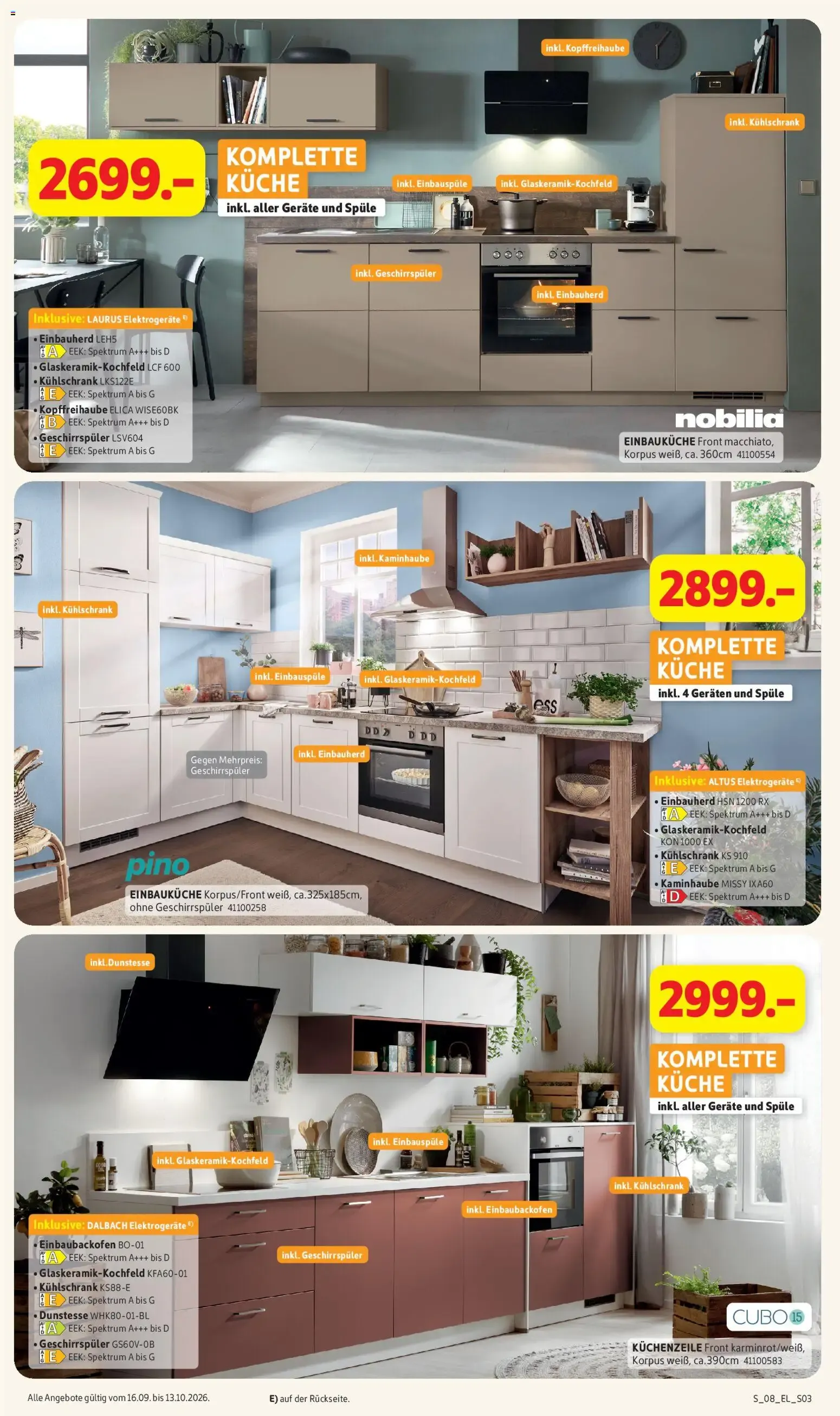 Sconto Küchenspezial (ab 16.09.2026) zum Blättern von 16. September bis 13. Oktober 2026 - Prospekt seite 3