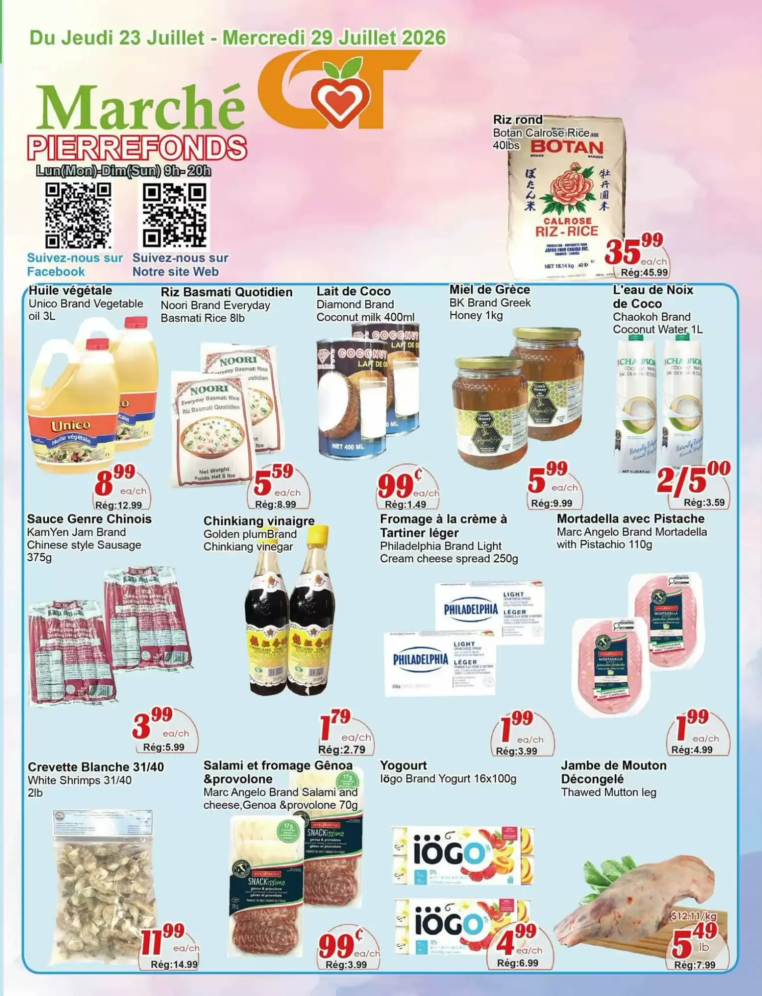 Marché PIERREFONDS from July 23 to July 29 2026 - flyer page 1
