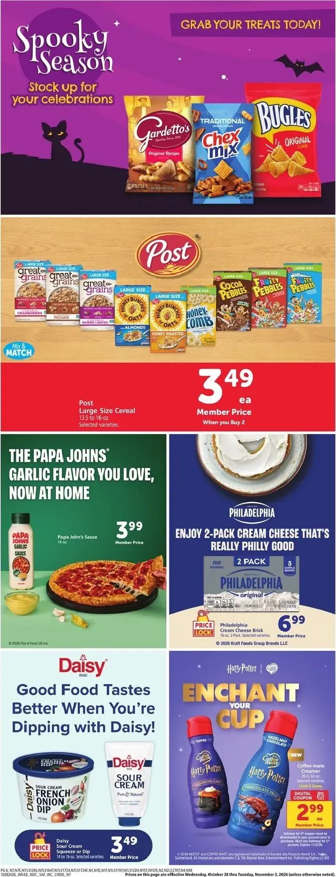 Weekly ad Current Safeway leaflet valid from Wednesday 10/28/2026 to Tuesday 11/03/2026 from October 28 to November 3 2026 - Page 6